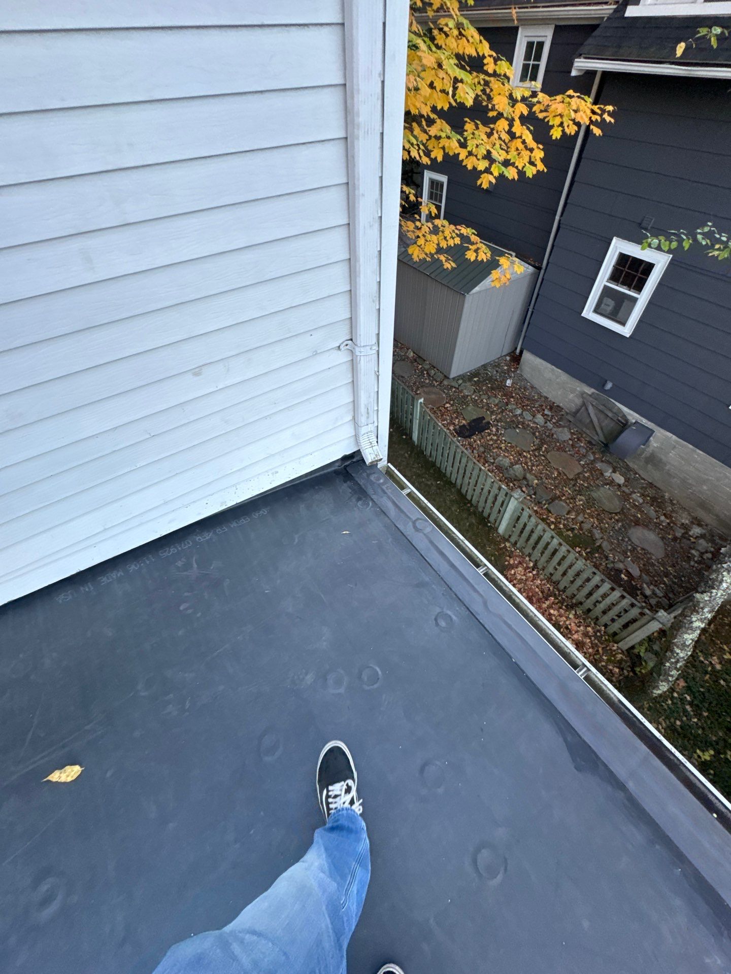 Full Roof & Porch EPDM Replacement with Skylight and Chimney Repairs by Mighty Dog Roofing of Greater Middlesex County