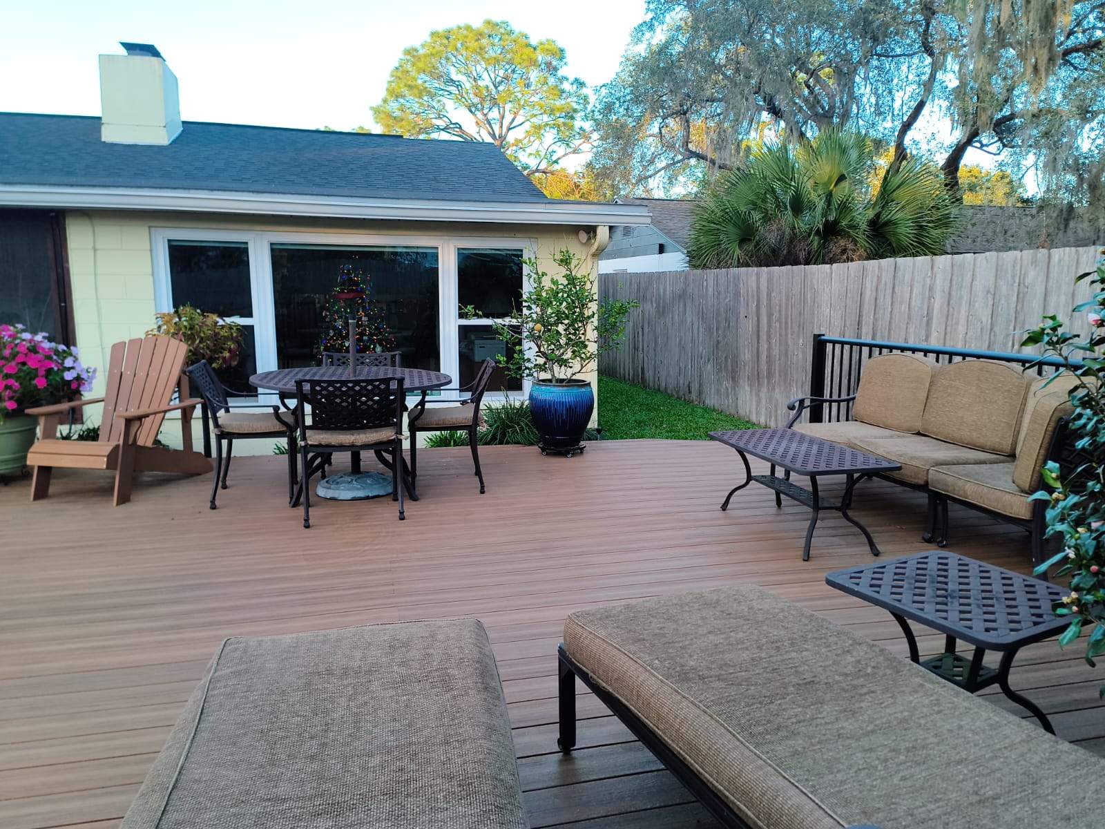 Luxury Multi-Level Deck | Deckorators Voyage Mineral-Based Composite by Orlando pergolas 