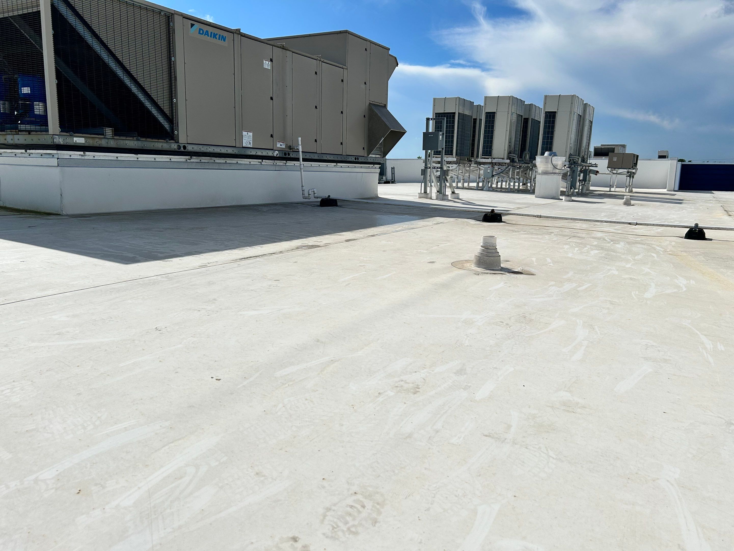 TPO Flat Roof Installation at Dade Quail Roost in Miami by AJF ROOFING INC
