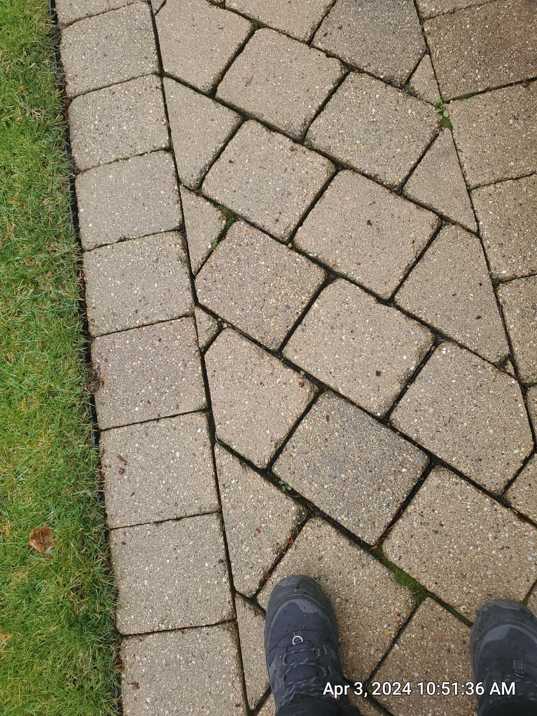 Brick paver clean, sand and seal.  using Surebond SB-1300 by Northern Power Washing LLC.