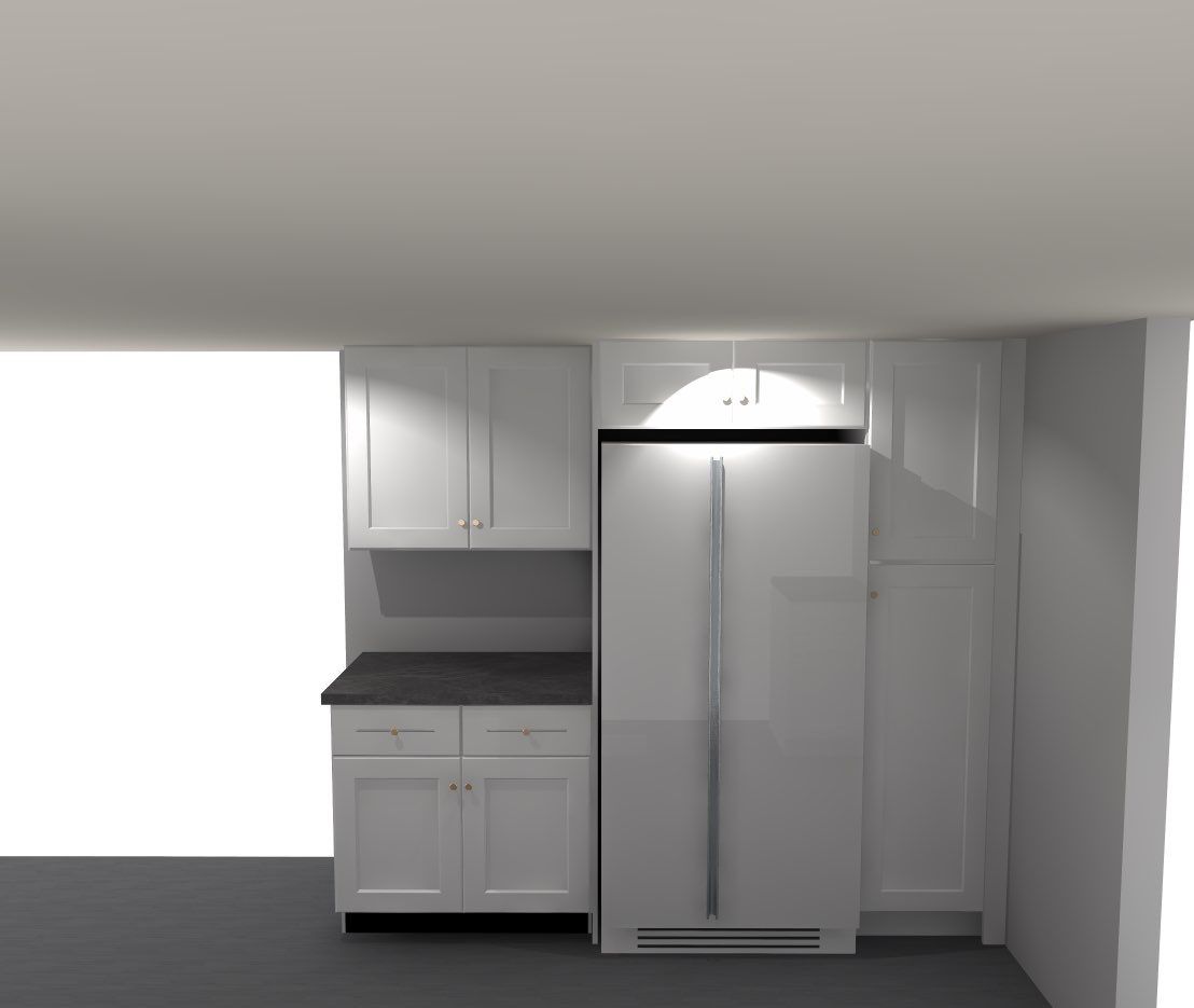 Kitchen Remodel using White Shaker by Home Concepts Construction