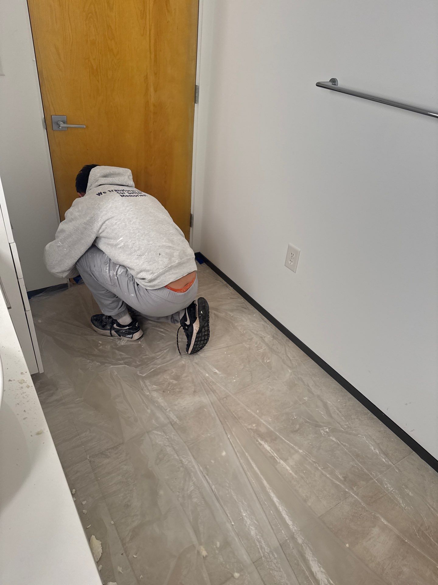 Drywall repair and repaint by GonzalezPainters & Contractors Inc 