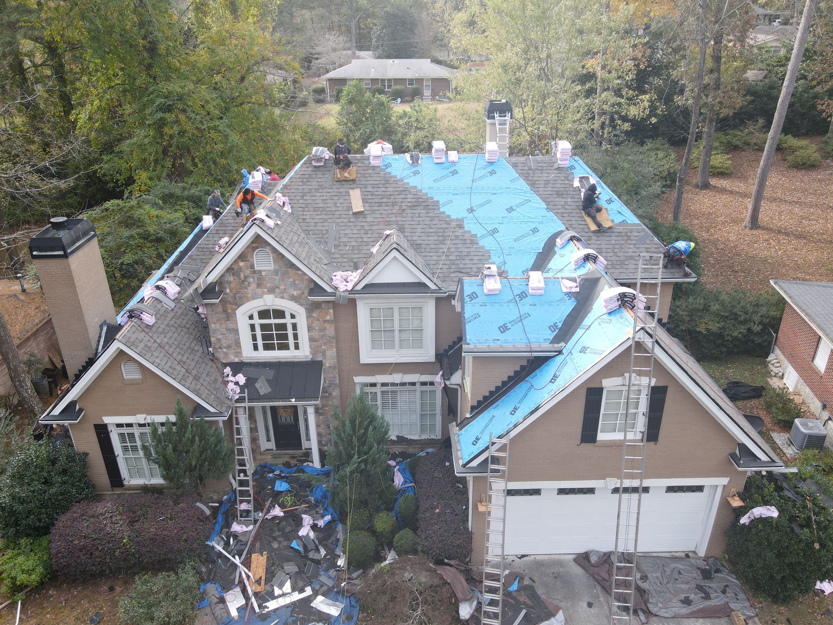 Residential Roofing Installation using Owens Corning by Inspector Roofing and Restoration