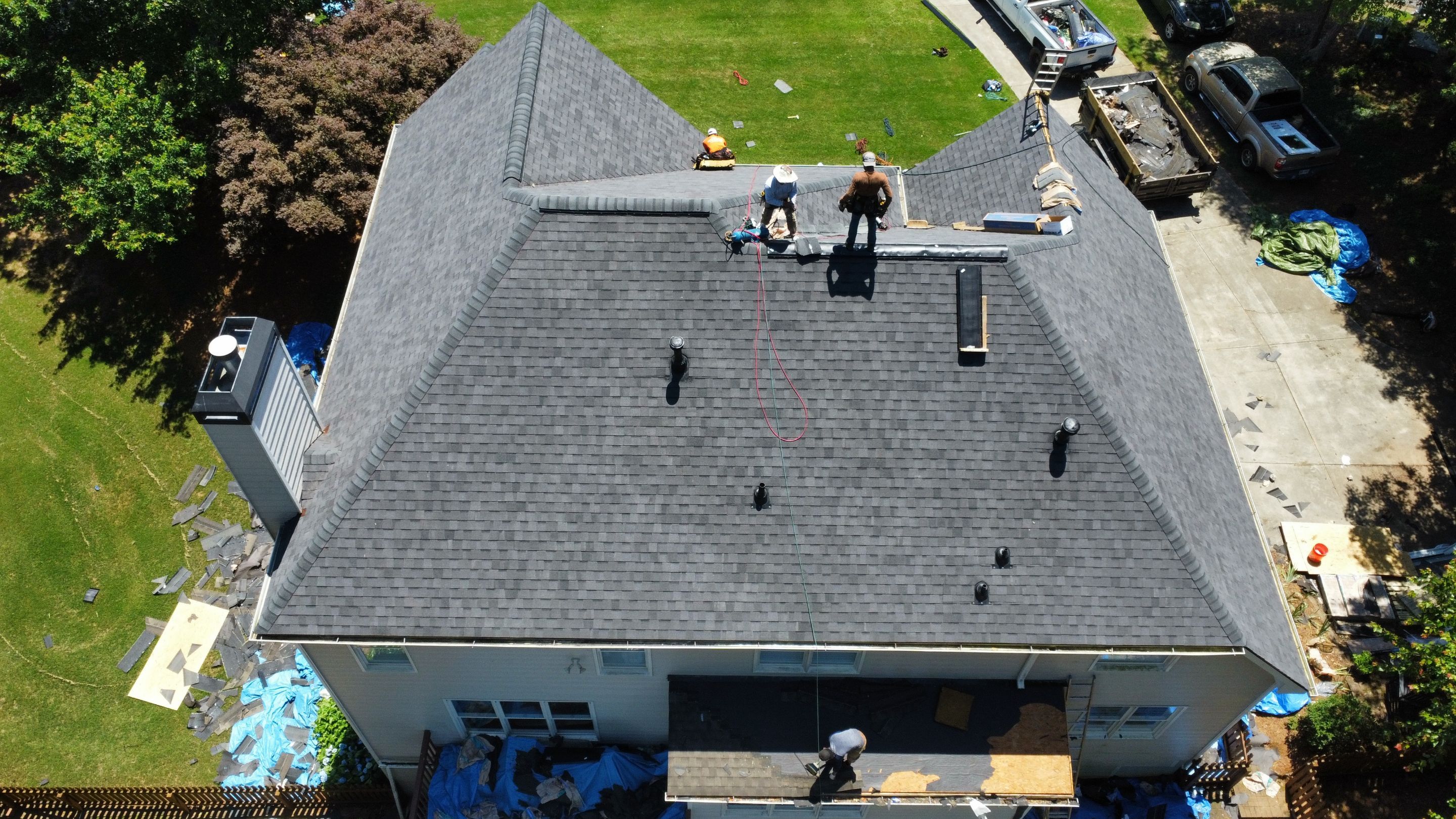Cumming GA Roof Replacement CertainTeed Landmark Moire Black by Reset Roofing