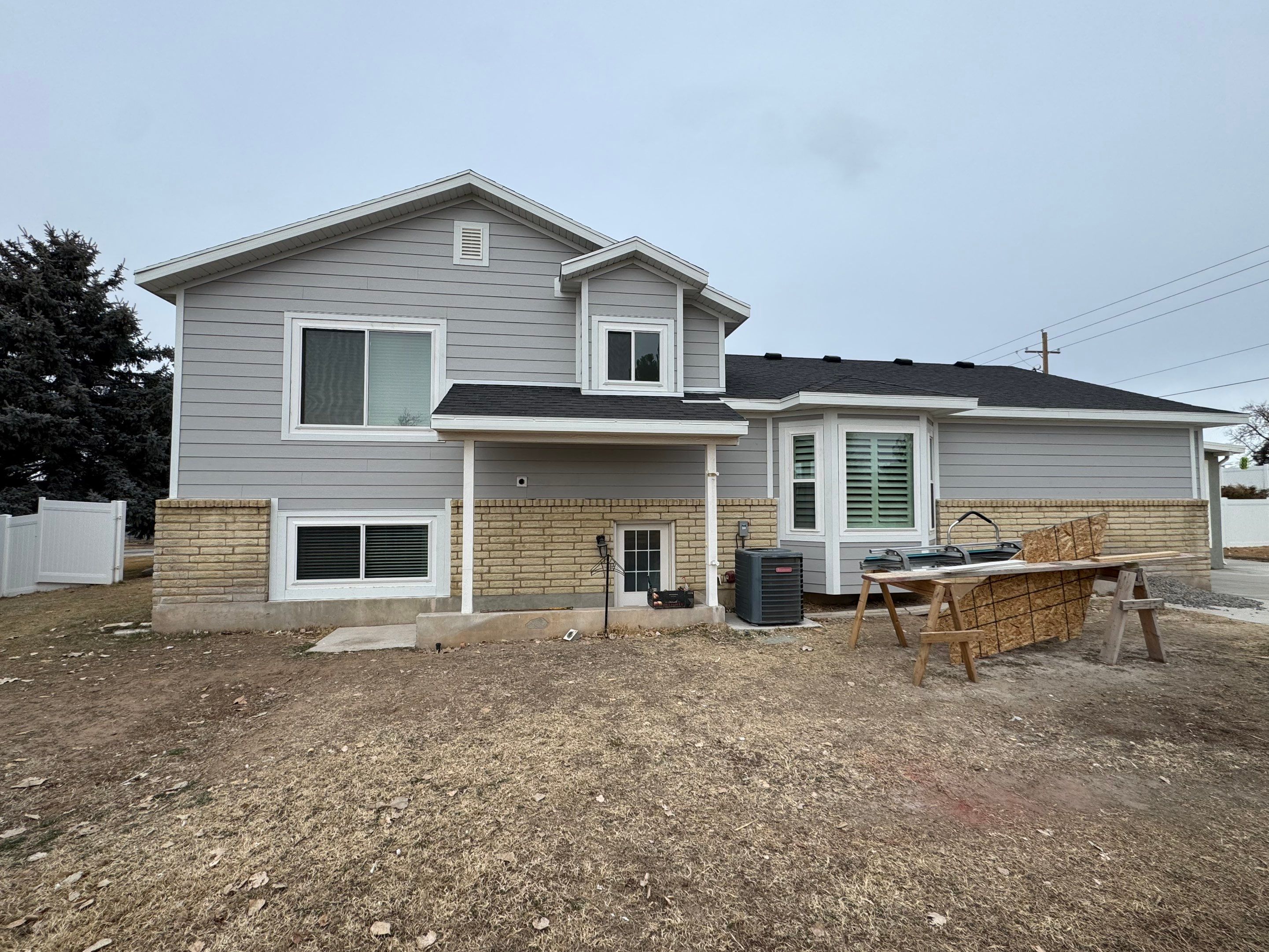 Ogden | Thermal Hardie Upgrade with Mixed Profiles | Pearl Gray by Ideal Siding Utah