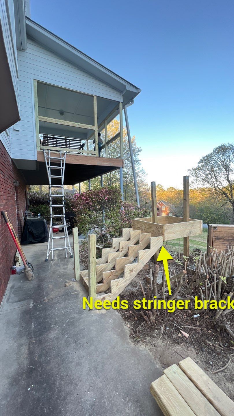 Shades Pointe Lane - Deck Installation  by Pillar and Pine