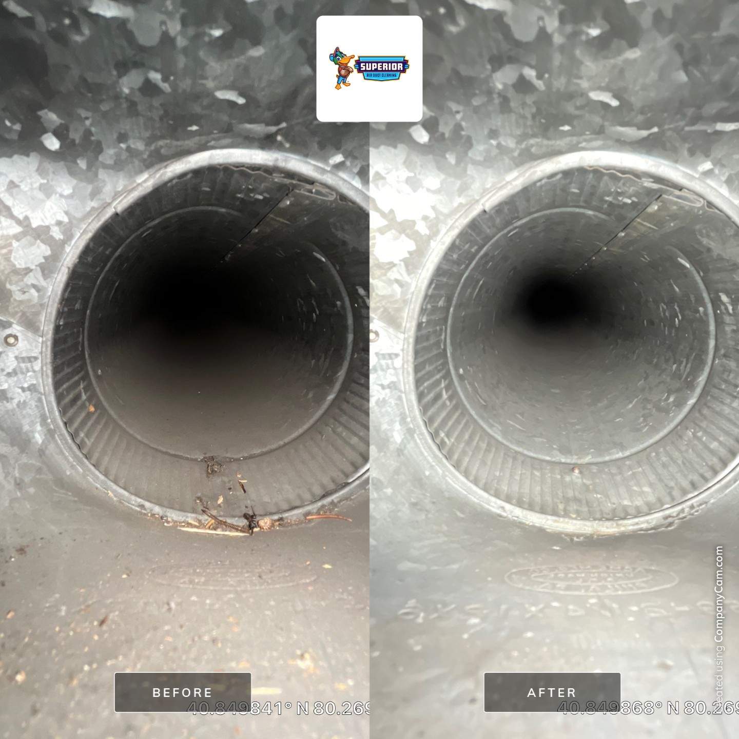Air Duct Cleaning With a Vacuum Truck in Ellwood City, PA by Superior Air Duct Cleaning