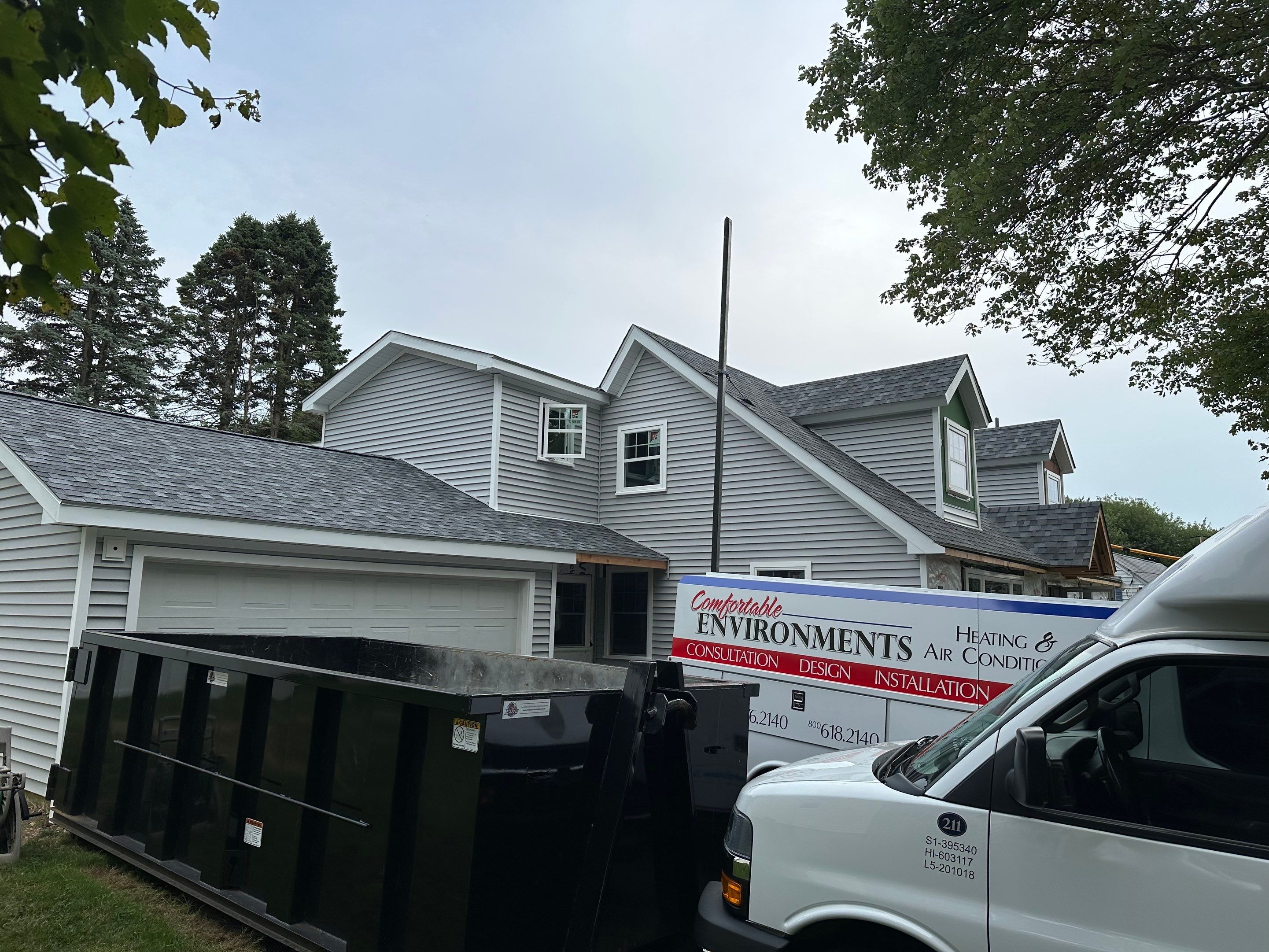Residential Roofing Installation using Owens Corning TruDefinition Duration AR - Slatestone Gray by A Plus Exterior