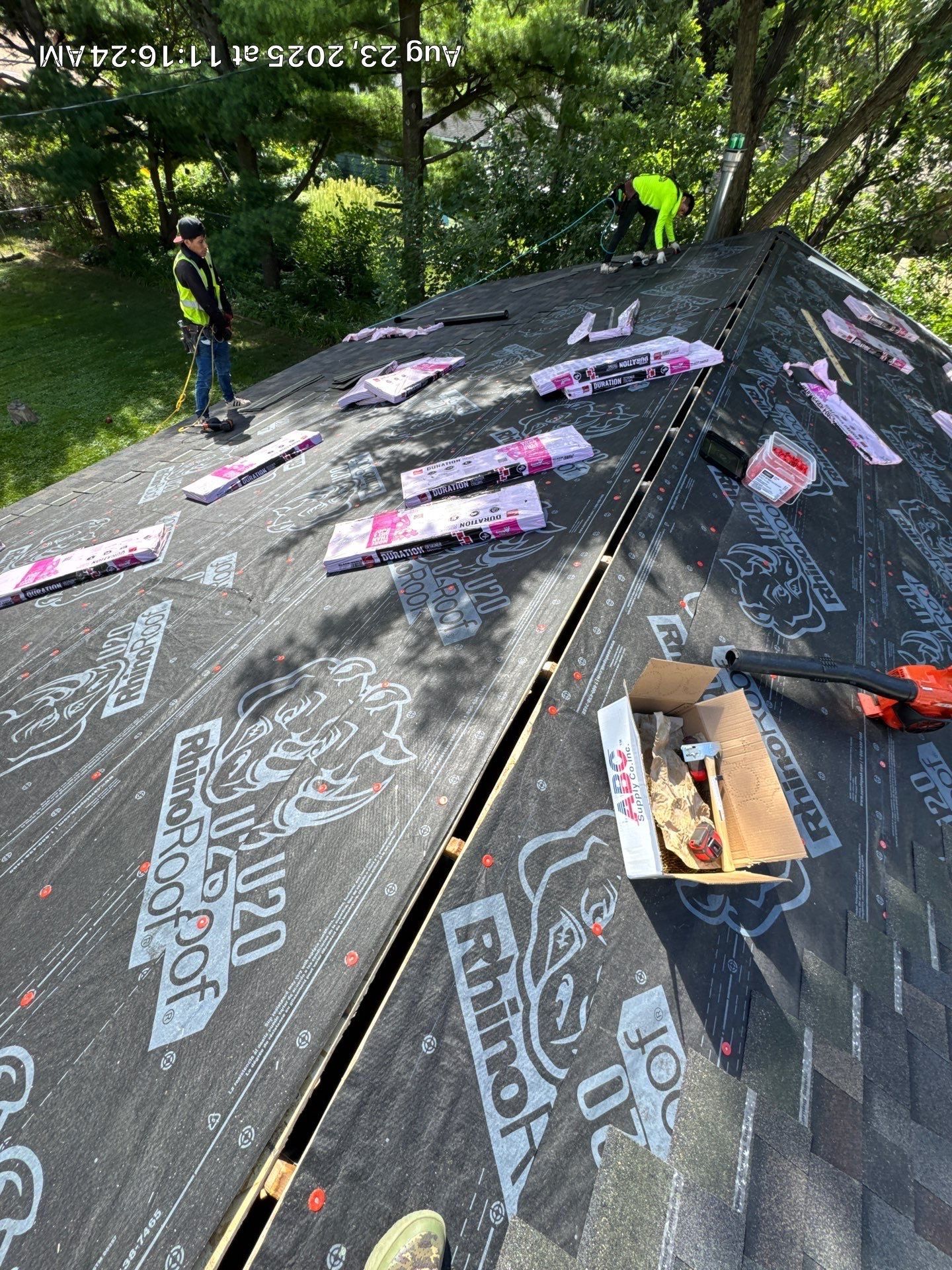 Class 3 OC Duration System and AZEK Composite Fascia on Garage by Forever Fortified