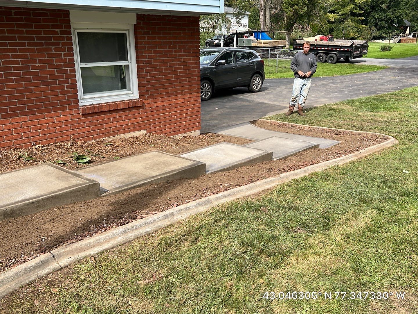 Steps with Broom Finish  by NG Masonry & Construction LLC