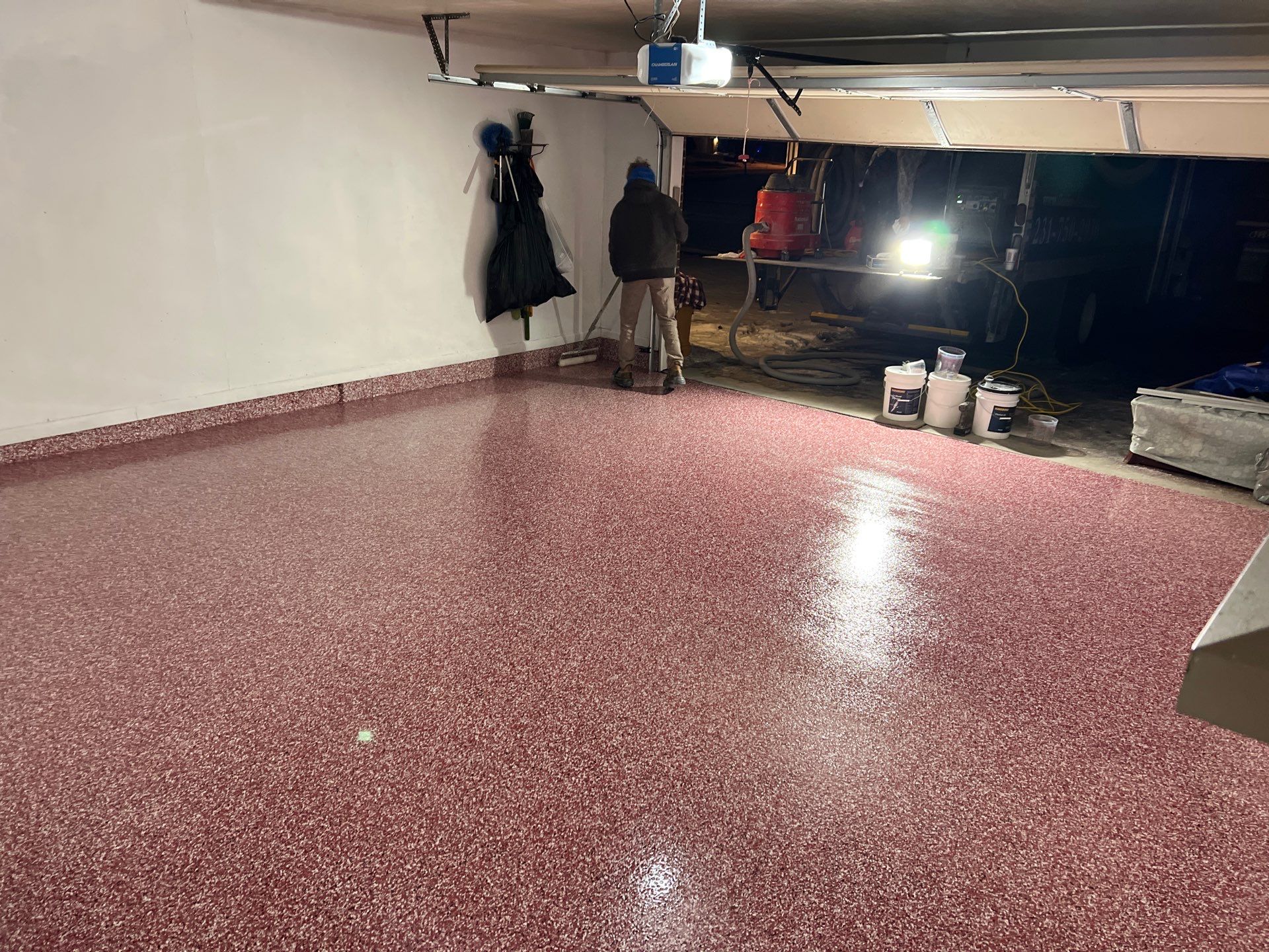 Epoxy Flake Floor Installation | Grand Rapids Michigan by Gordon Painting