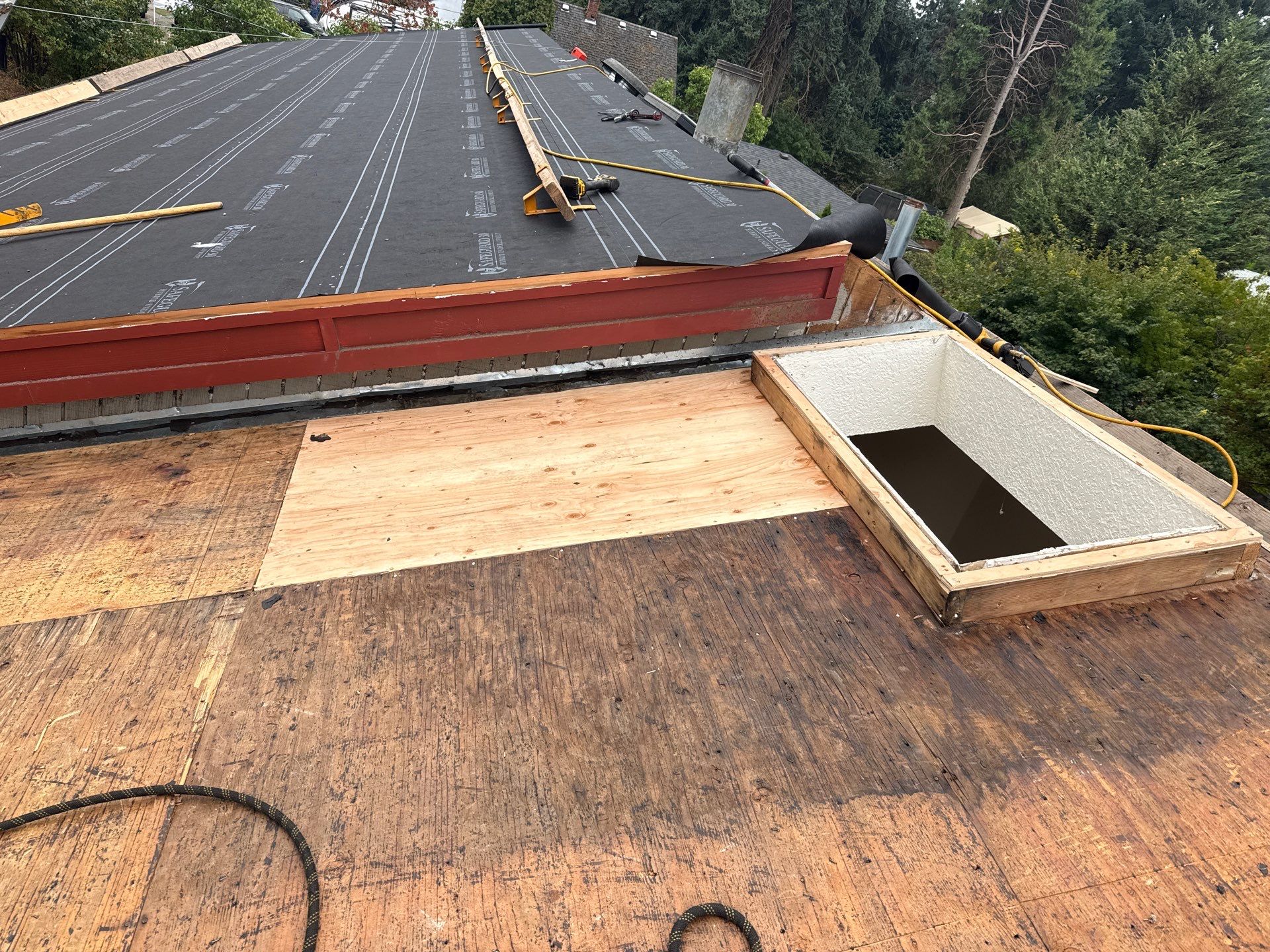 Project in Milwaukie by Tom Leach Roofing