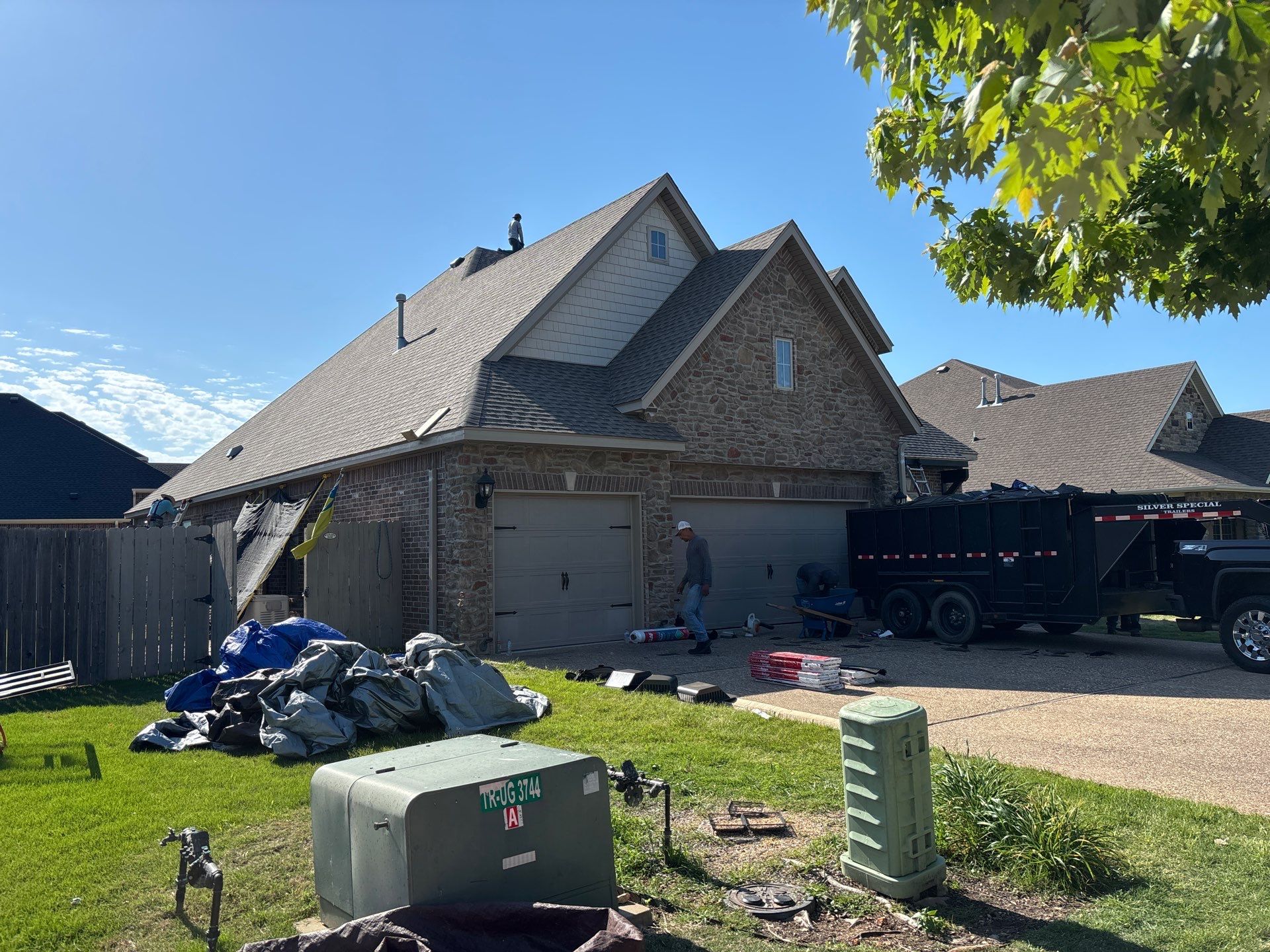 Residential Roofing Installation using GAF Armorshield in Bentonville, AR by Ozark Mountain Roofing