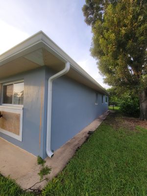 Finished Project Gutter Installation and Downspouts in Cape Coral FL