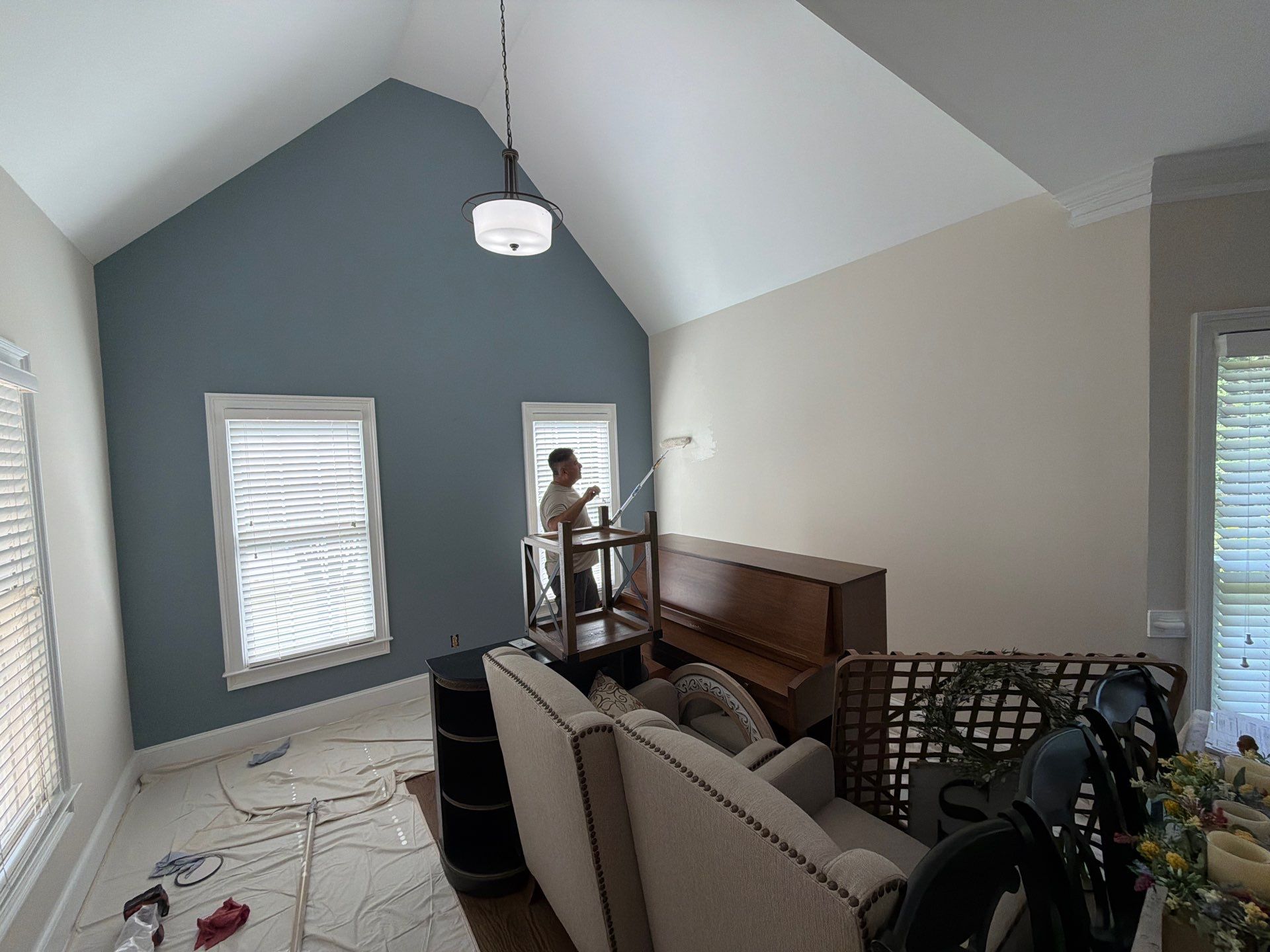 Full Interior Painting Service for Multi-Level Home in Smyrna by Swift Home Renovations 