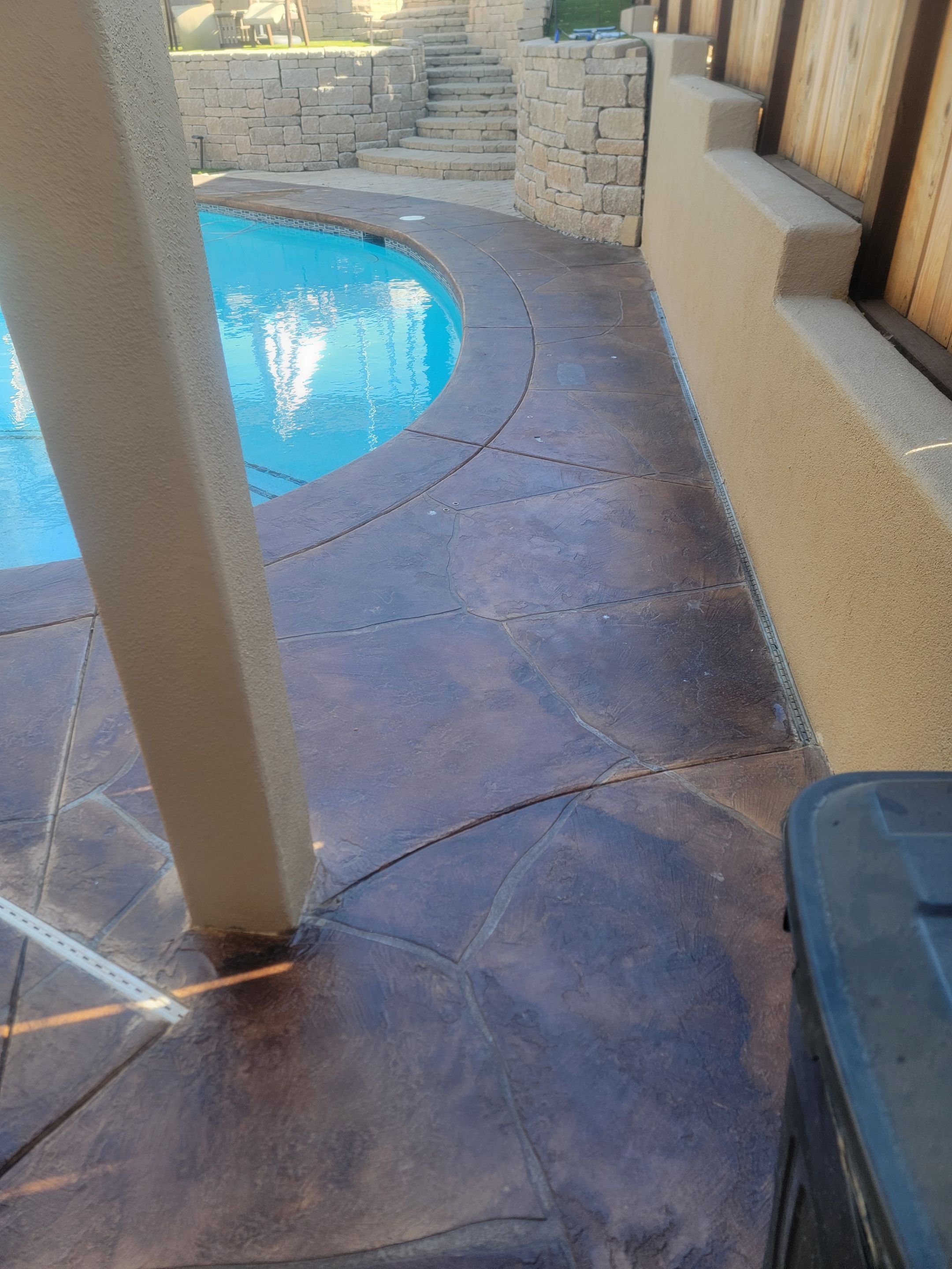 Quartz 2 tone Pool deck by Matt Gifford Painting LLC