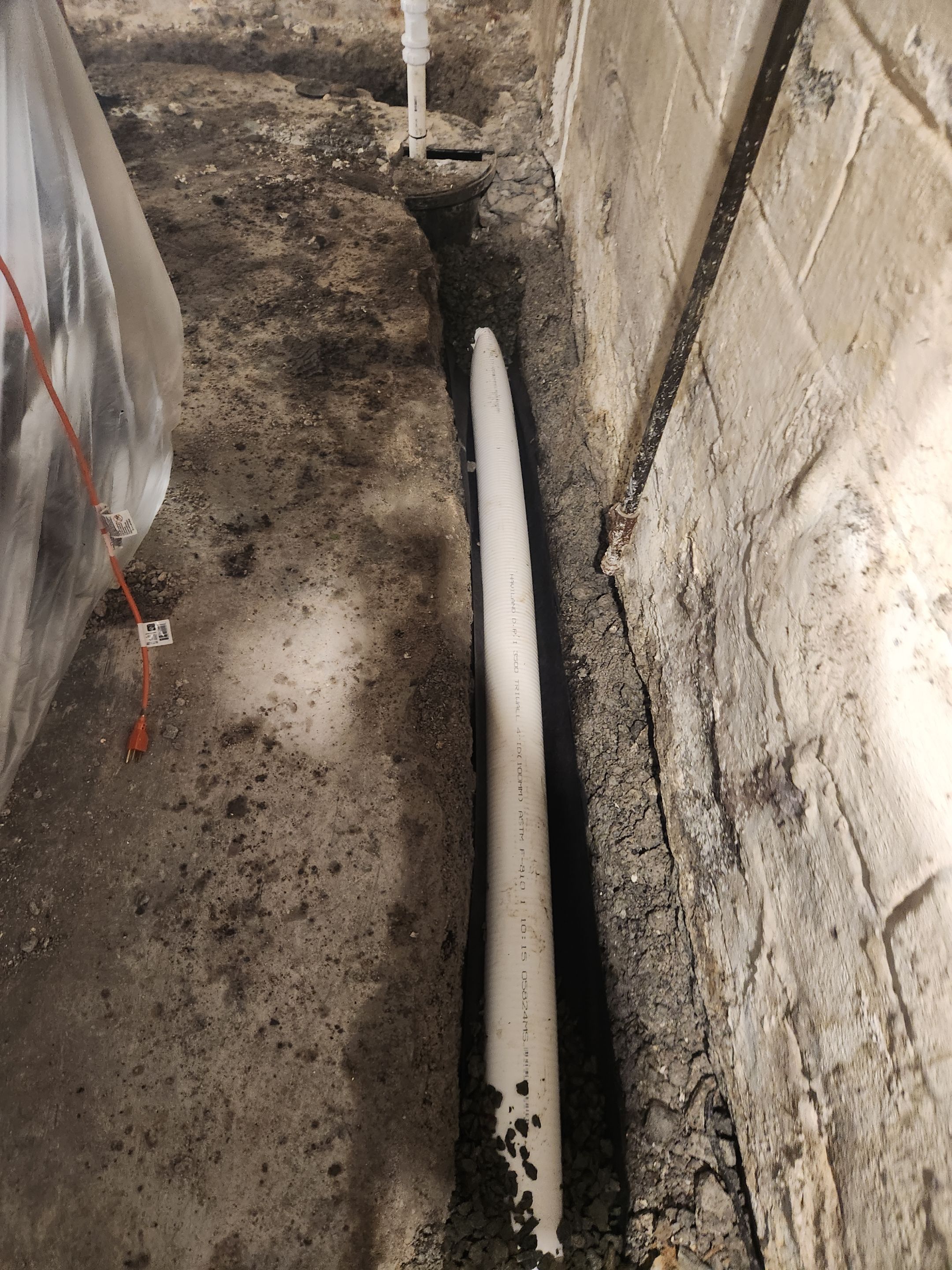 Interior French Drain & Mold Remediation Little Falls NJ by Pure Service Pro, LLC 