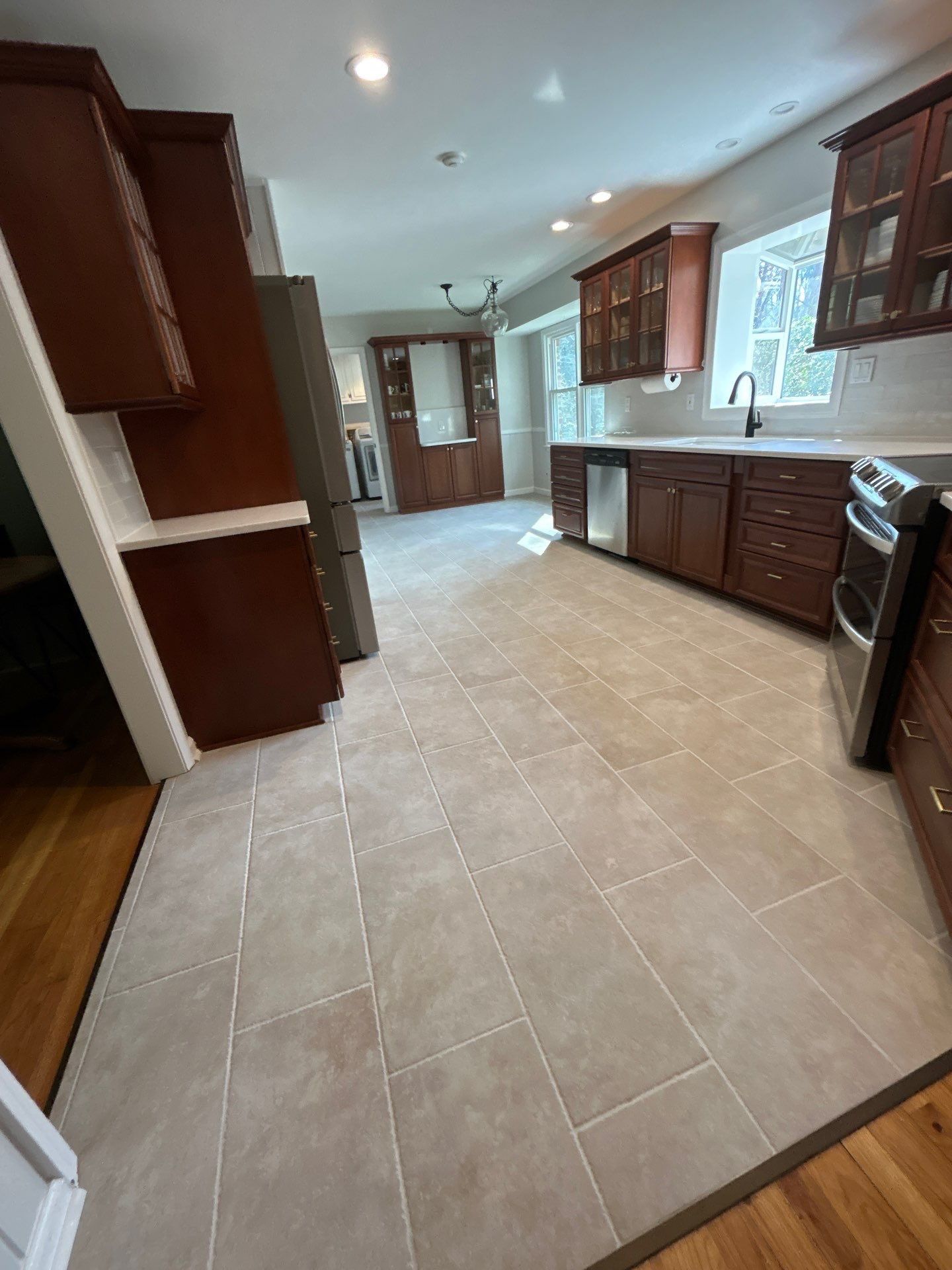 Kitchen Floor Upgrade by Footprints Bath and Tile of East Atlanta