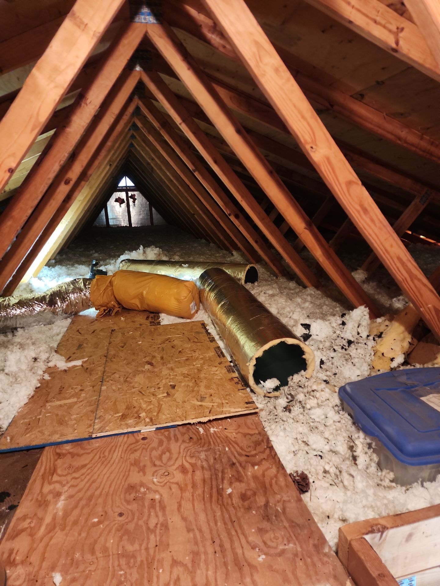 New system install with ductwork in Luray by Elemental Heating and air conditioning LLC