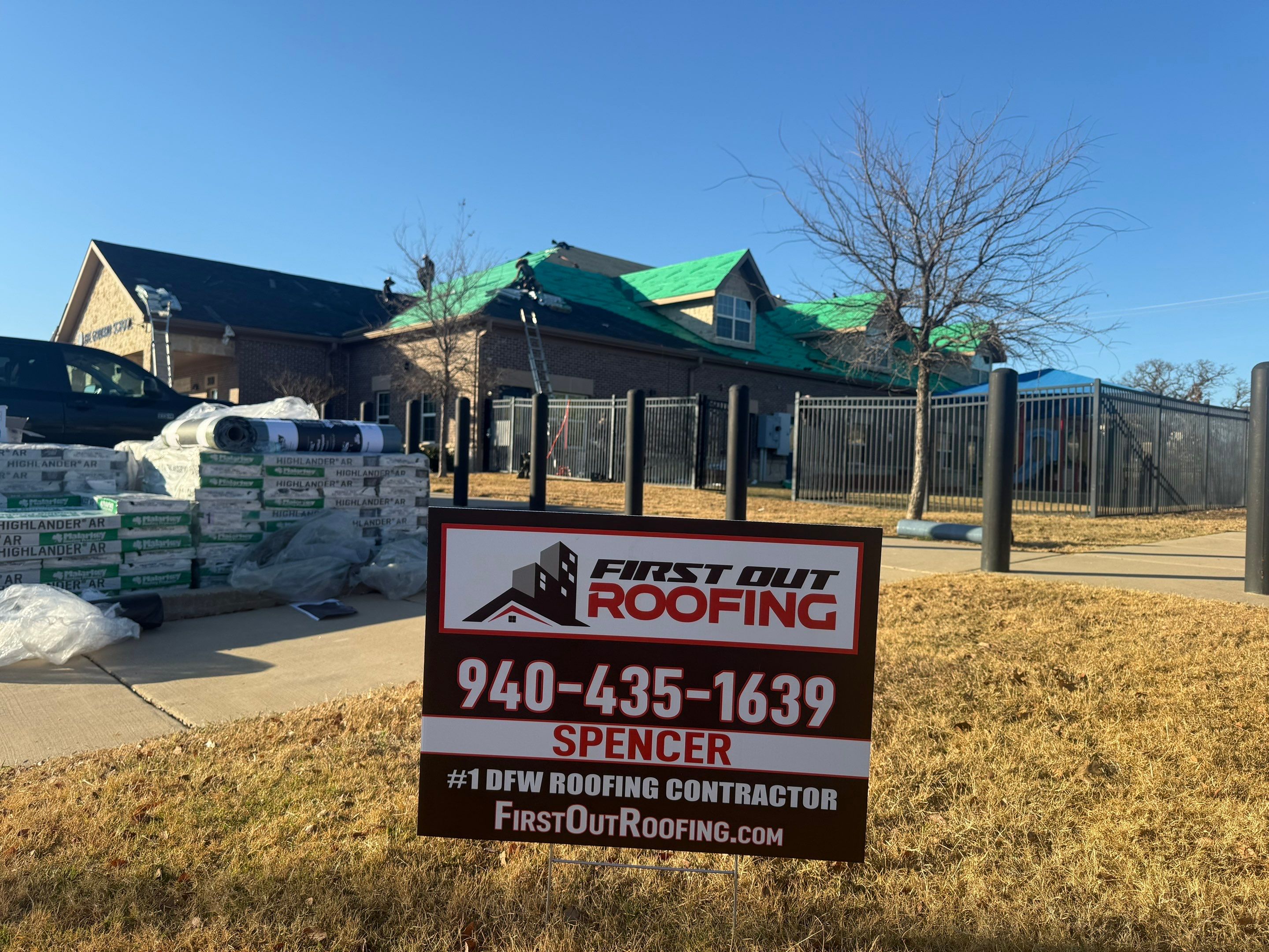Goddard School Roof Replacement by First Out Roofing 
