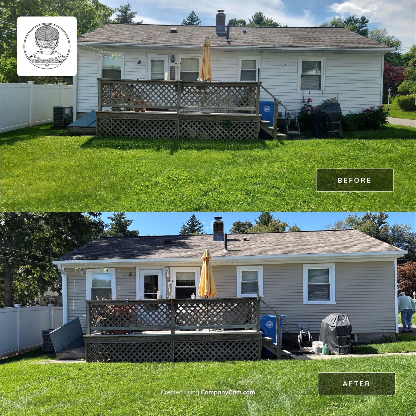 Siding Refreshment Using Cert. D/4 Clapboard in Savannah Wicker by DiGiorgi Roofing and Siding Inc