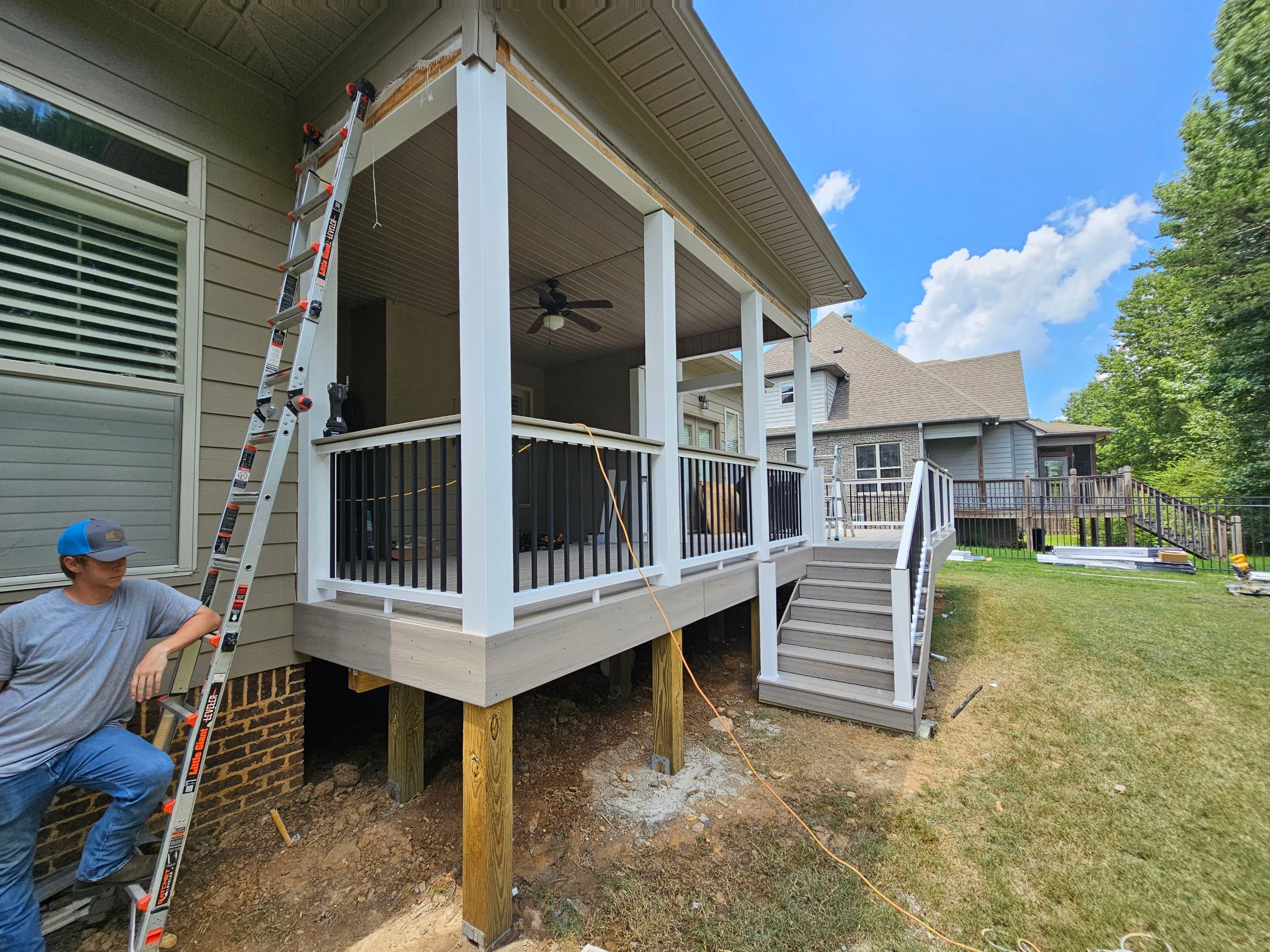 Tiffany Estates - Composite Deck Installation  by Pillar and Pine