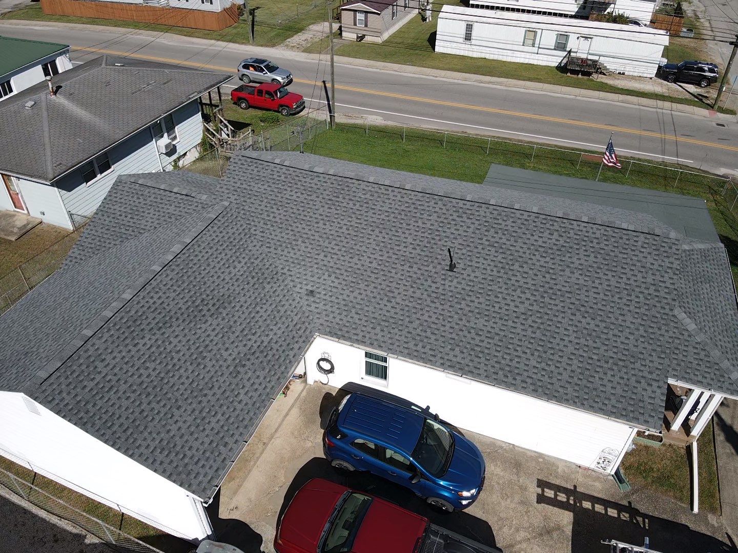 Residential Roofing Installation using GAF Timberline HDZ Pewter Gray by Rainstoppers Roofing