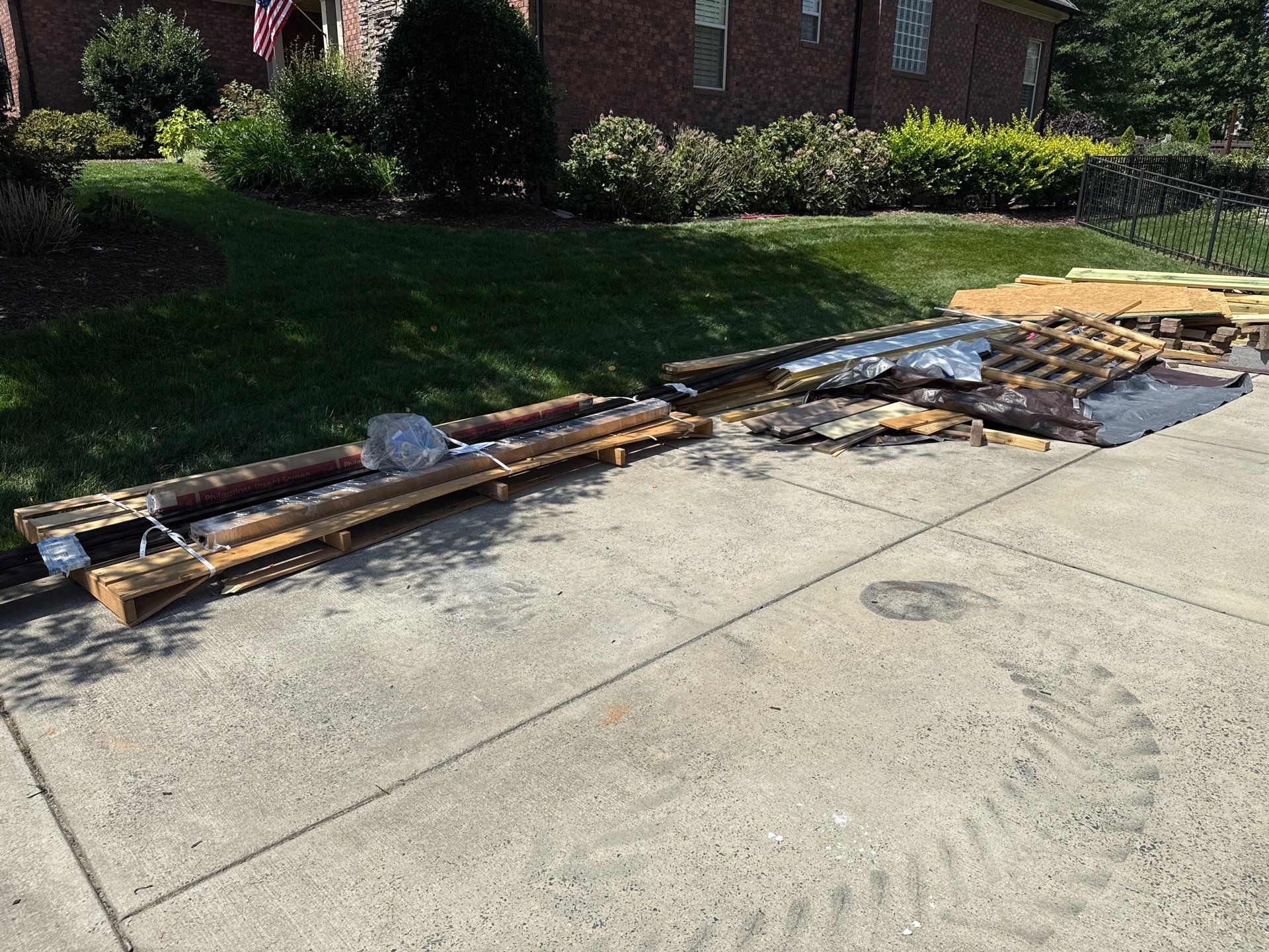 Project in Matthews by Badger Hauling