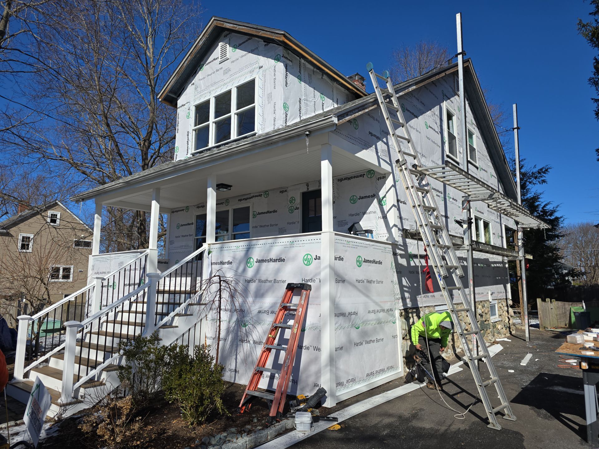 Complete exterior renovation in Norwood, MA by UBrothers Construction