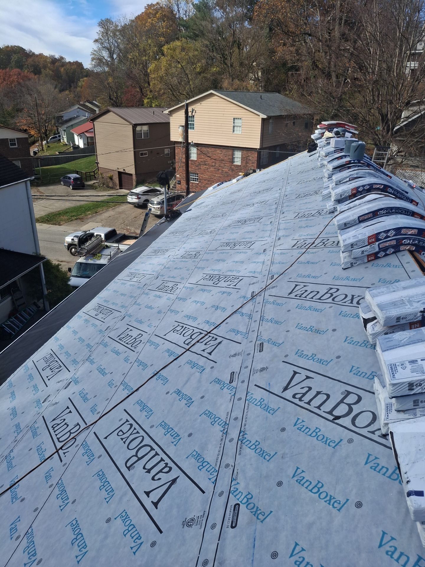 Residential Roofing Installation using GAF TImberline HDZ Hickory by Rainstoppers Roofing