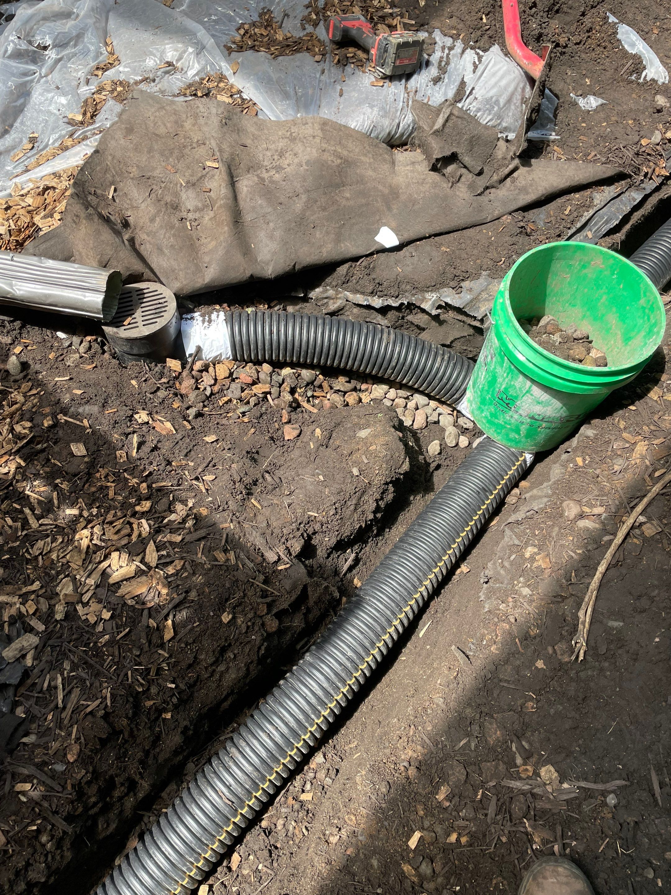 Peter's French Drain and Roof Runoff System Upgrade by Waterproofing Northeast
