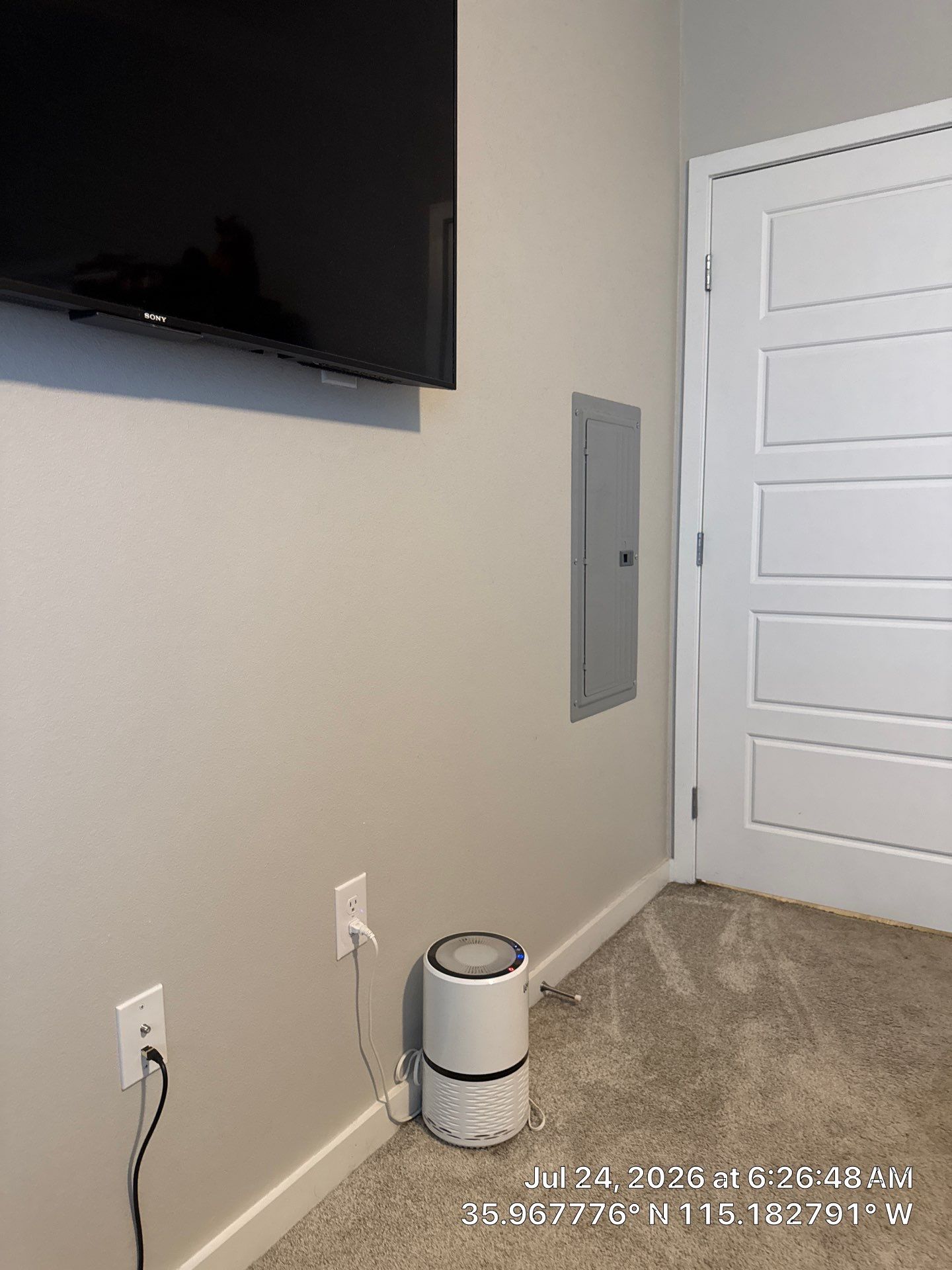 Professional TV Mounting and Five-Panel Door Installation in Las Vegas by CompanyCam Sales Demo