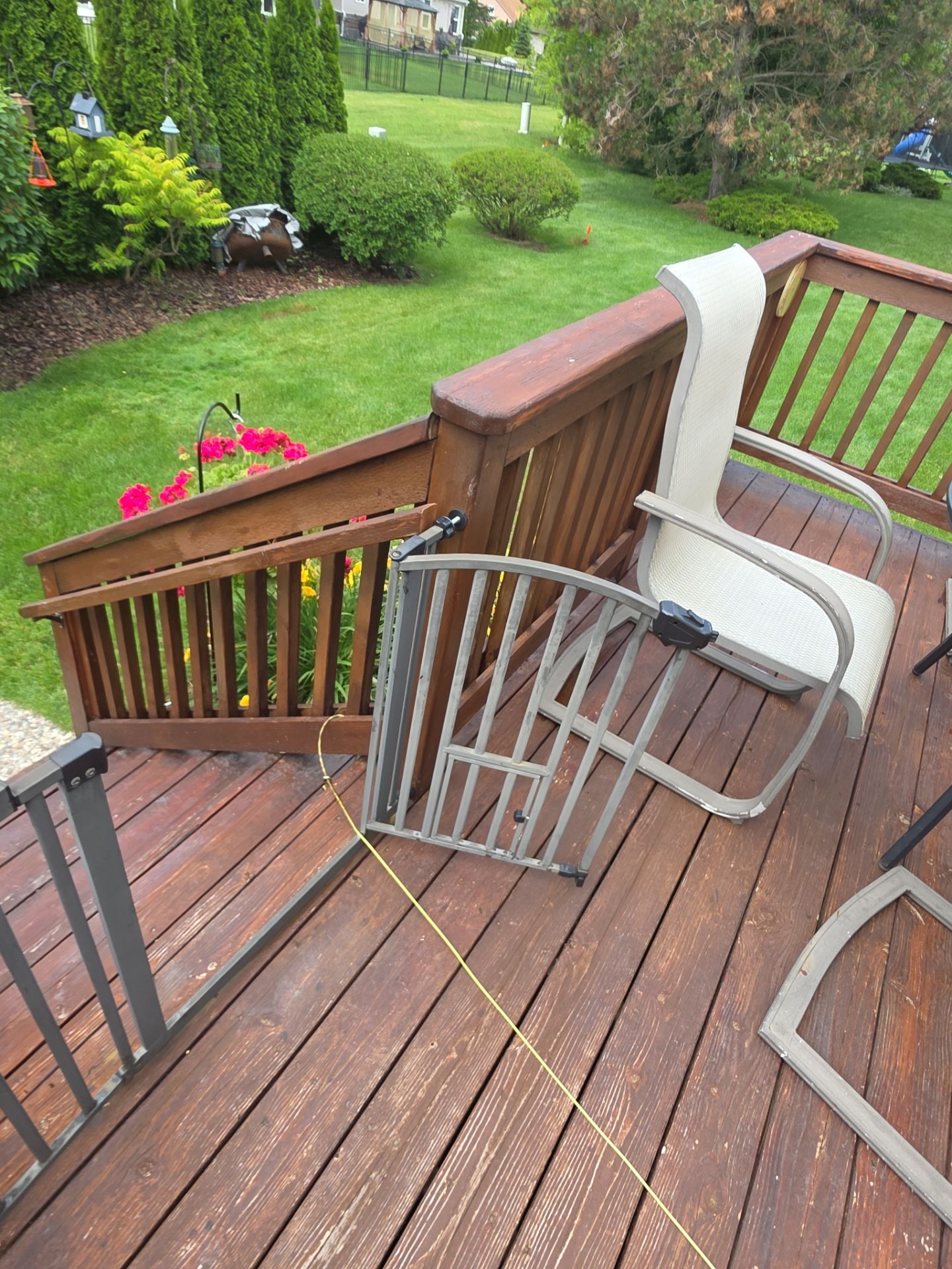 Custom Deck and Pergola Staining in New Baltimore by Top Shelf Painter