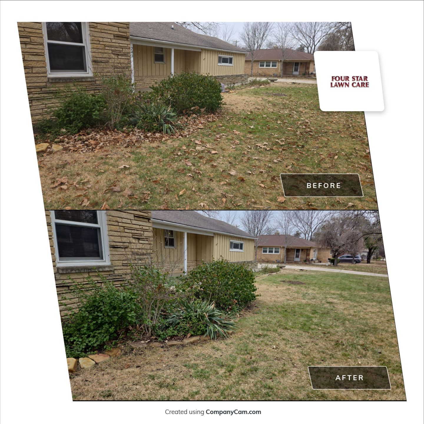 Project in Wichita by Four Star Lawn Care