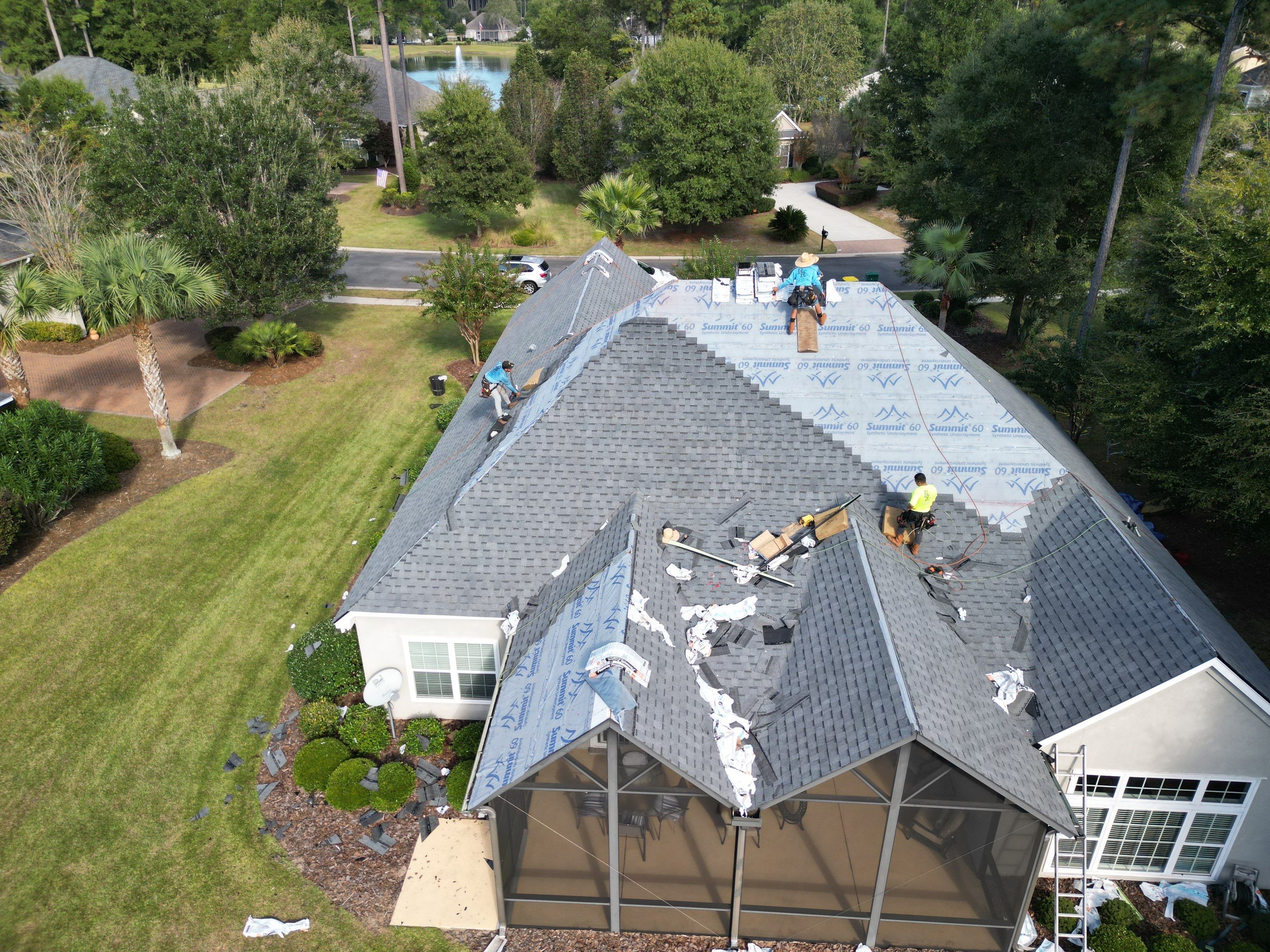 Residential Roofing Installation using Atlas Pinnacle Pristine Pewter by Talya Roofing