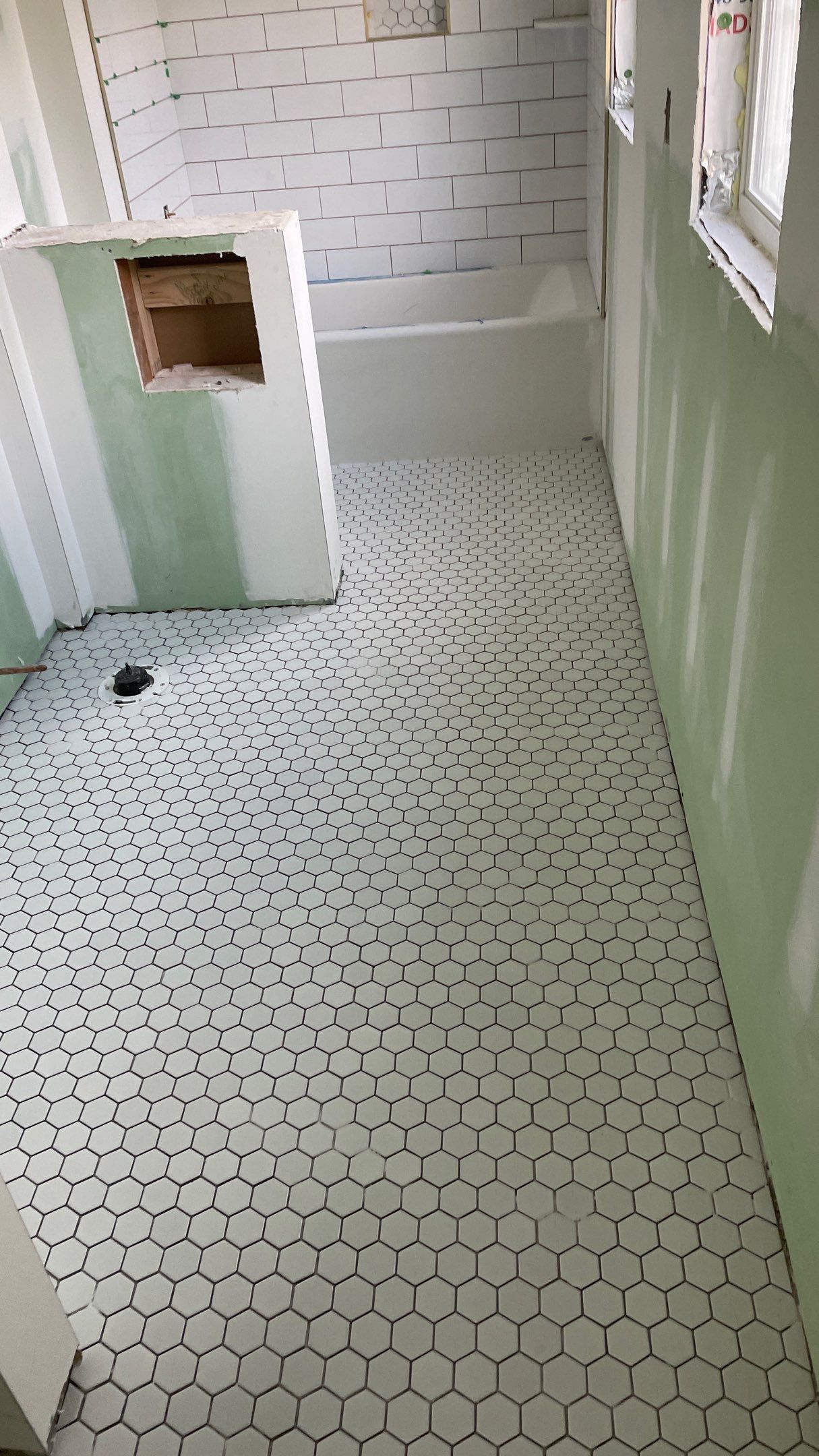 Remodeled Home with new tile floors, Showers and Refinished Oak Floors with stain and Waterbased Finish by Footprints Floors of Coastal Carolina