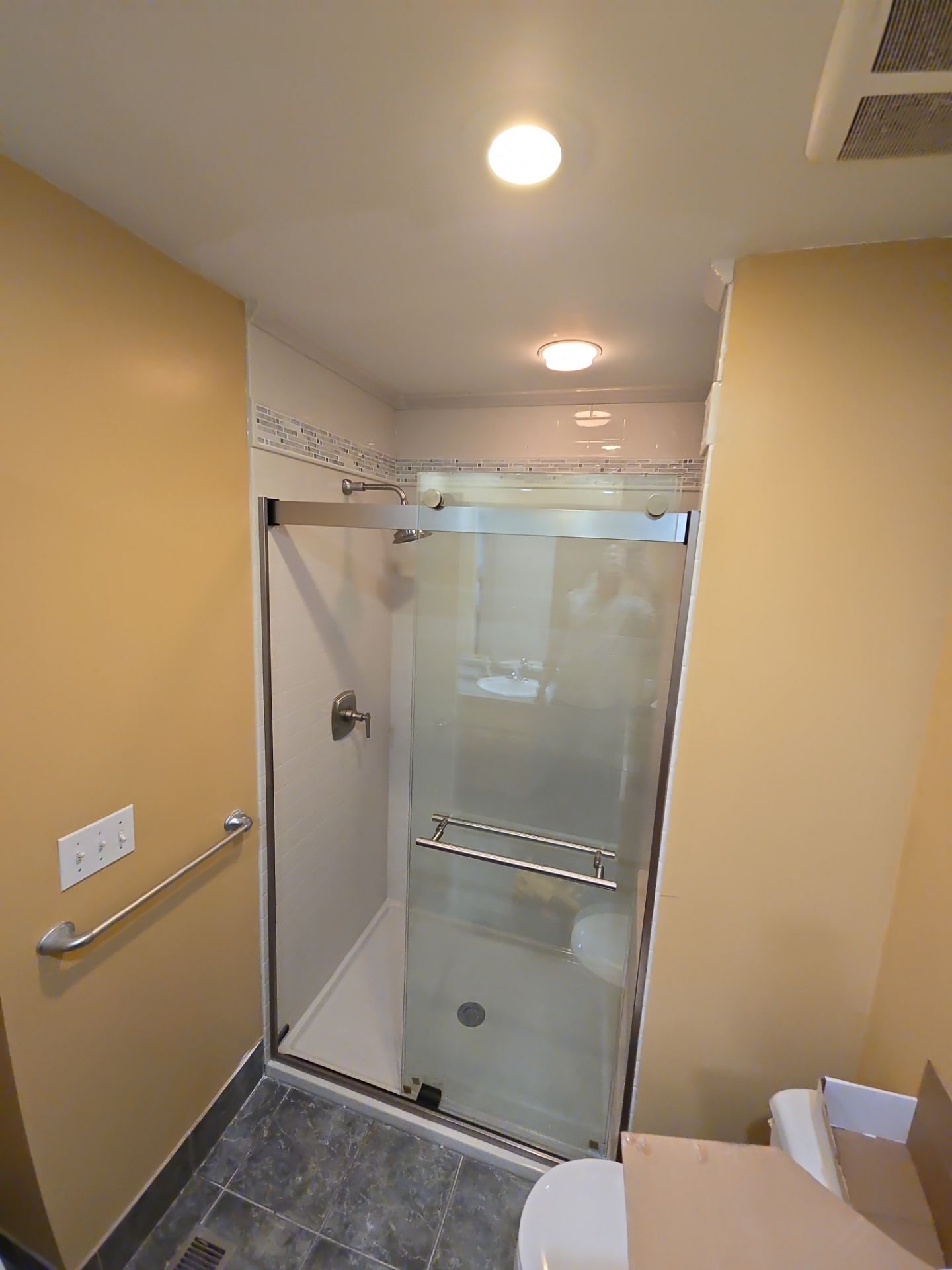 Onyx with Tile Inlay by The Shower Company