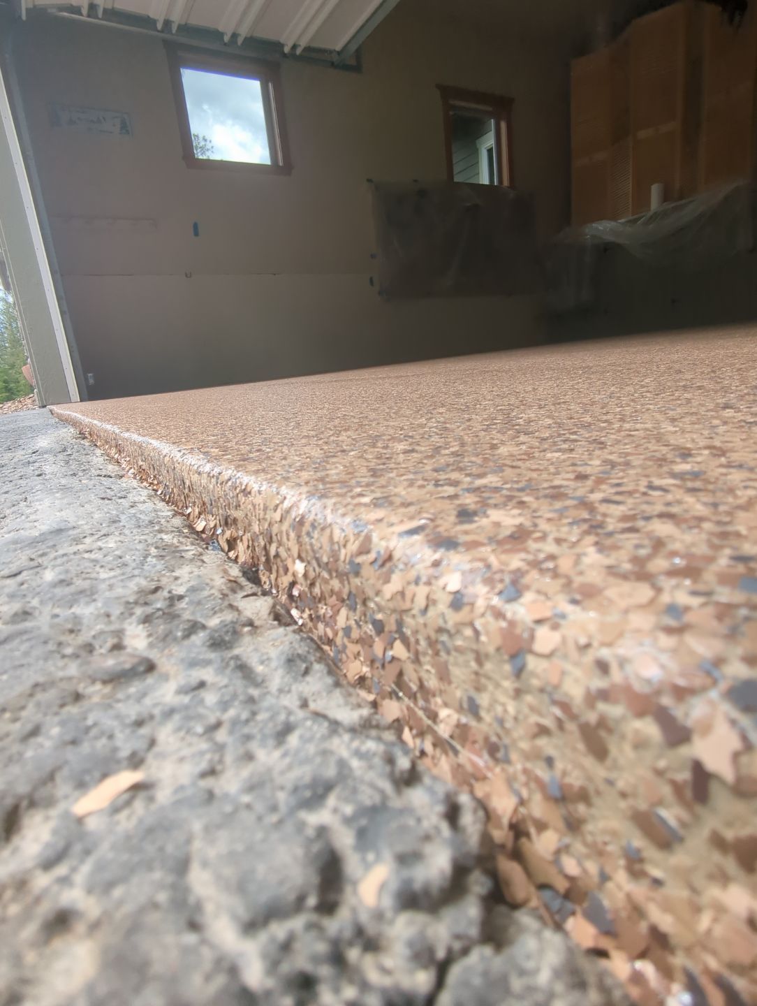 Garage Transformation using Flint by Croc Coatings, LLC