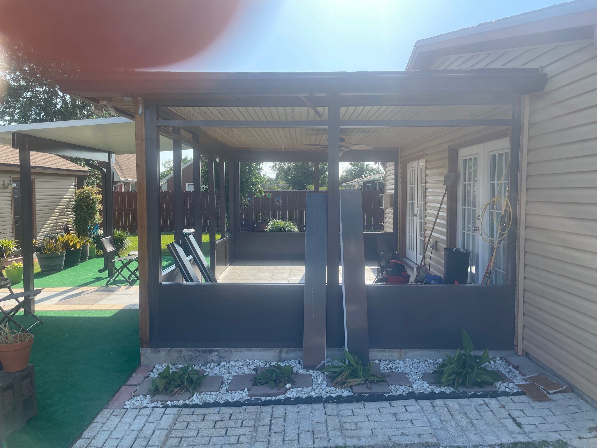 Glass Room using Colorbeam by Titan Sunrooms