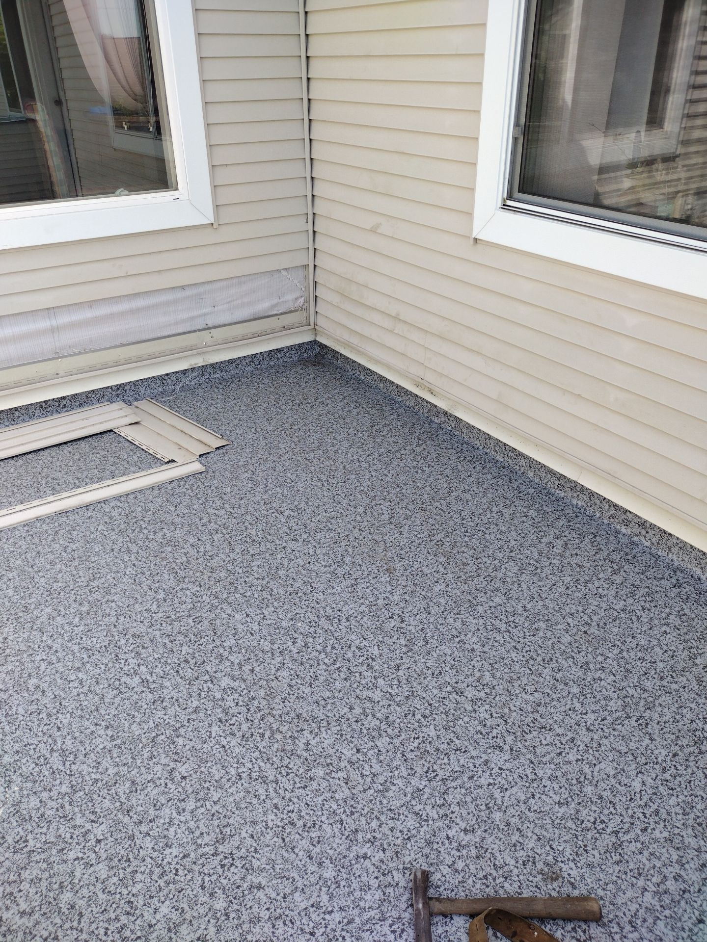 Dec-Tec Walkable Membrane using Dec-Tec (Color: Granite) by Orezona Building & Roofing Company, Inc.