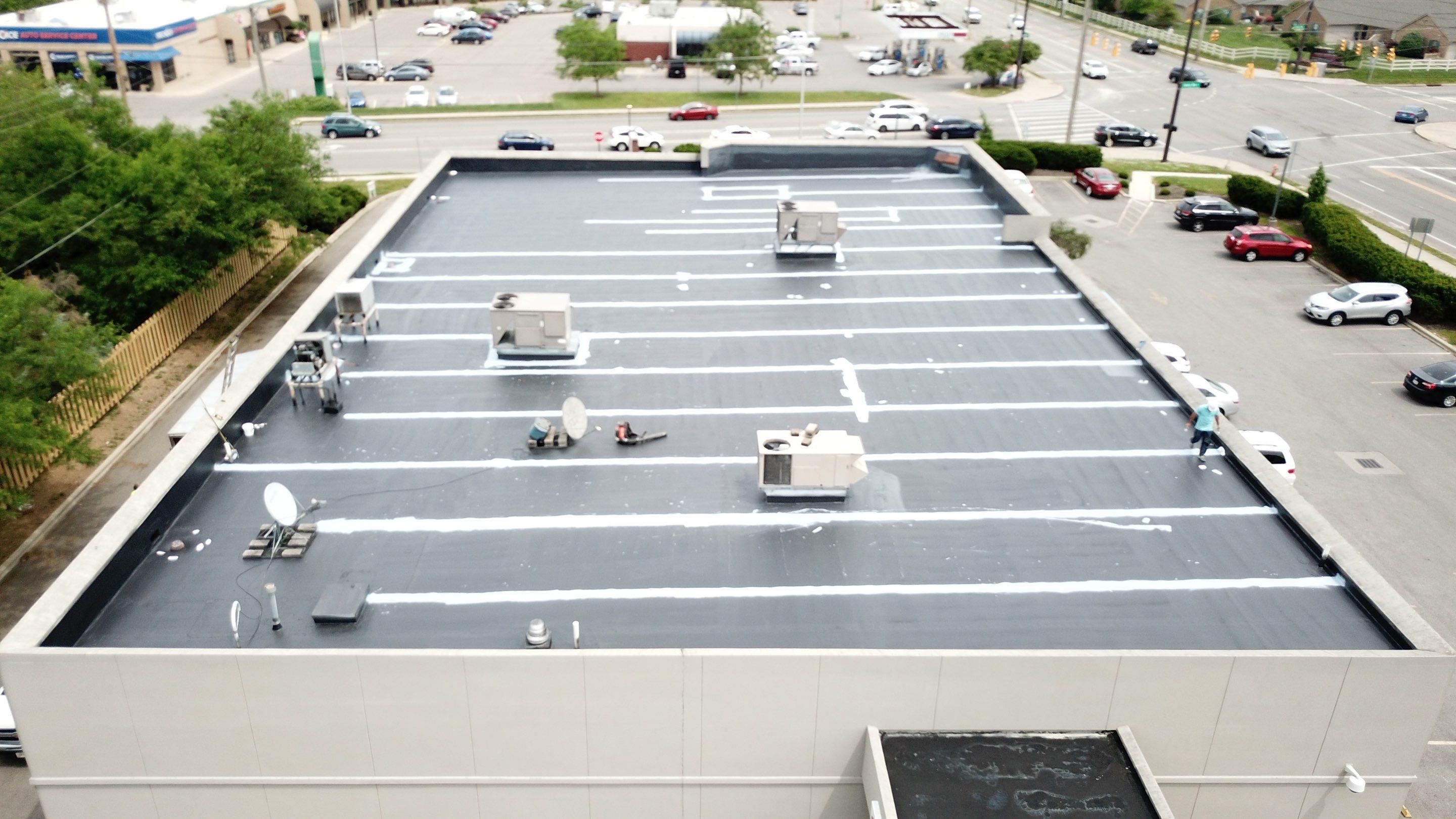 Fabric Reinforced Roof Coating by Gold Star Roofing LLC 