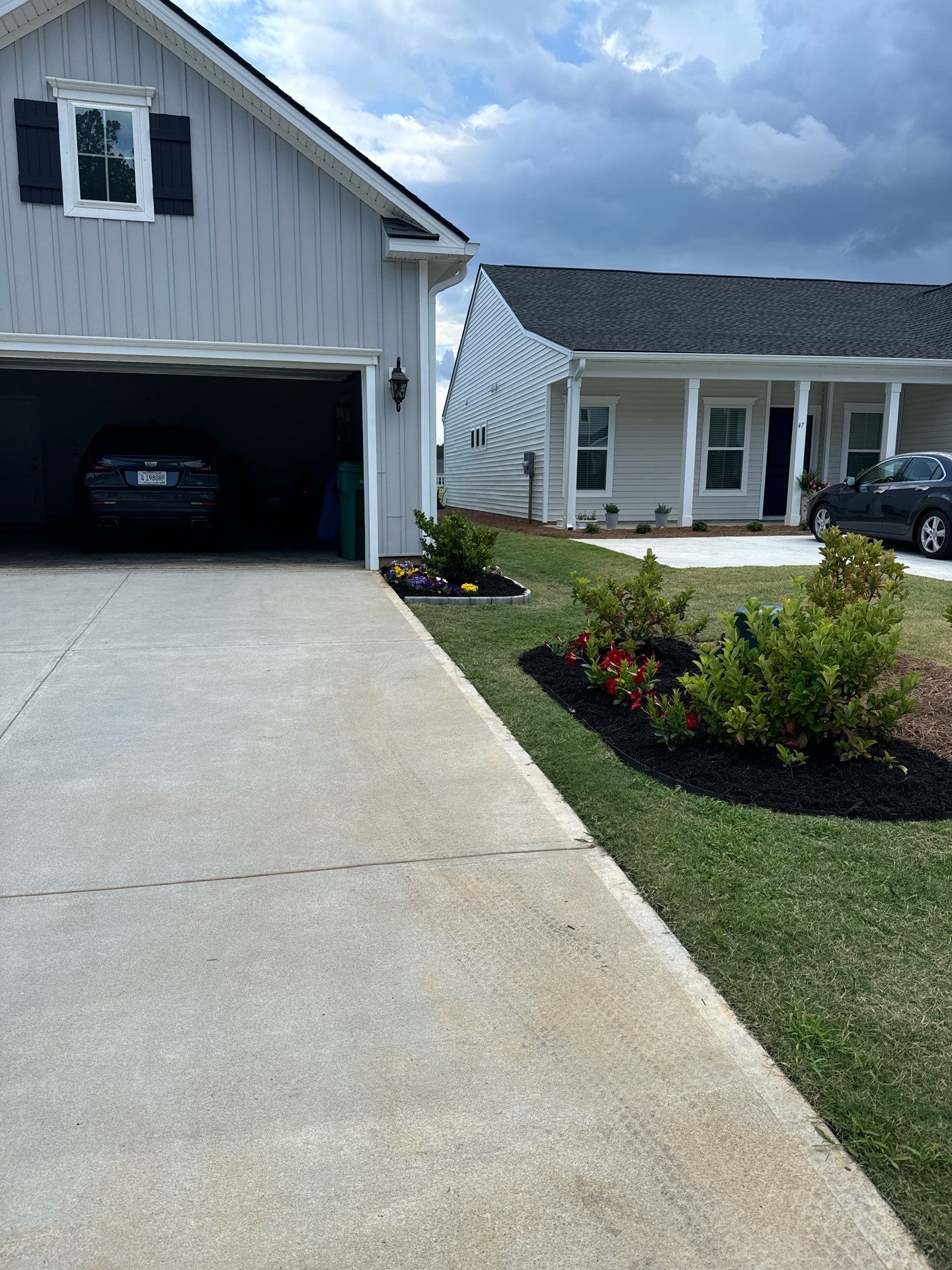 Custom Herringbone Paver Patio and Professional Landscaping in Bluffton by Lowcountry Scapes, LLC