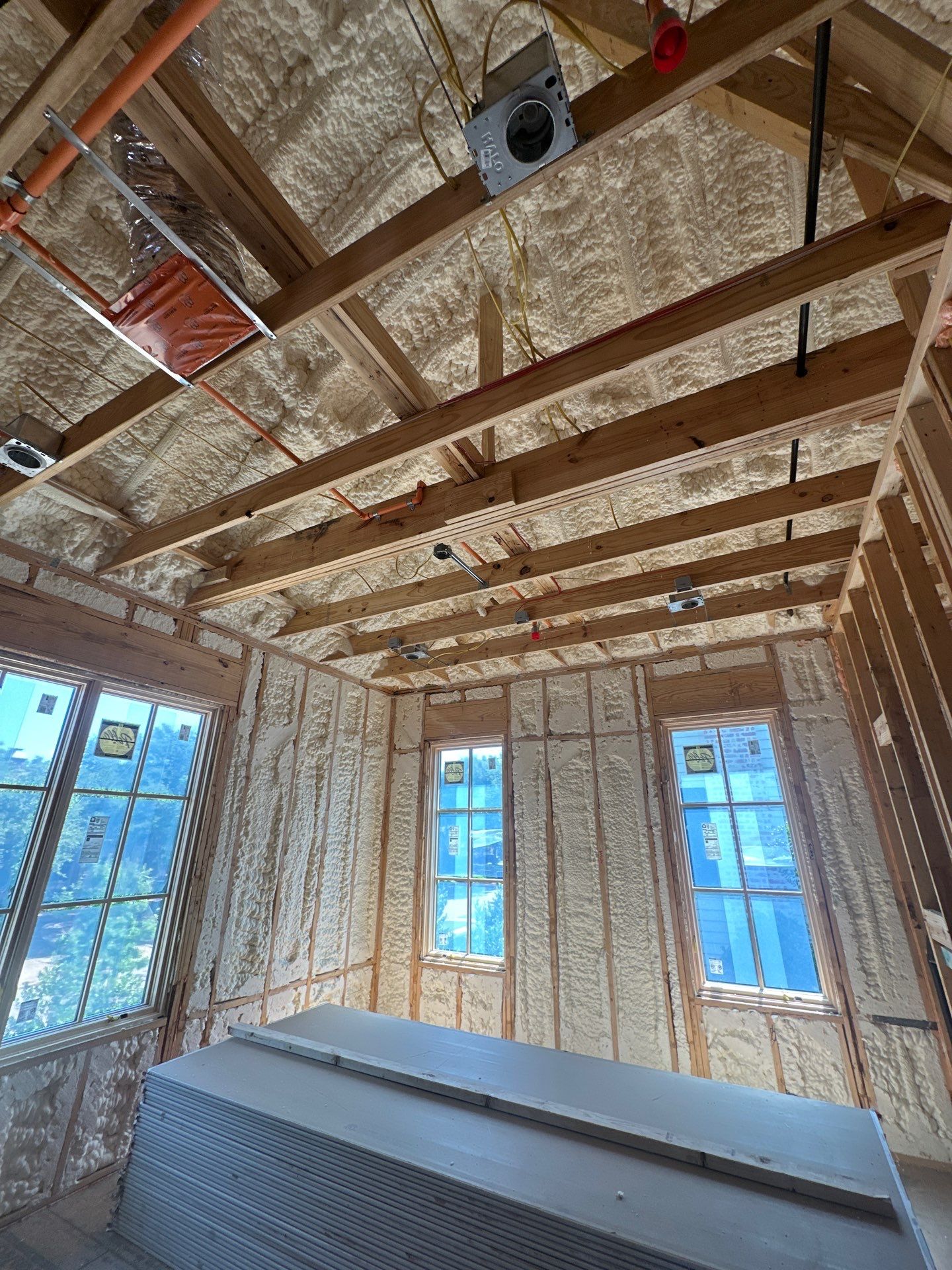 Full encapsulation open cell foam Dallas TX by Apex Insulation Solutions