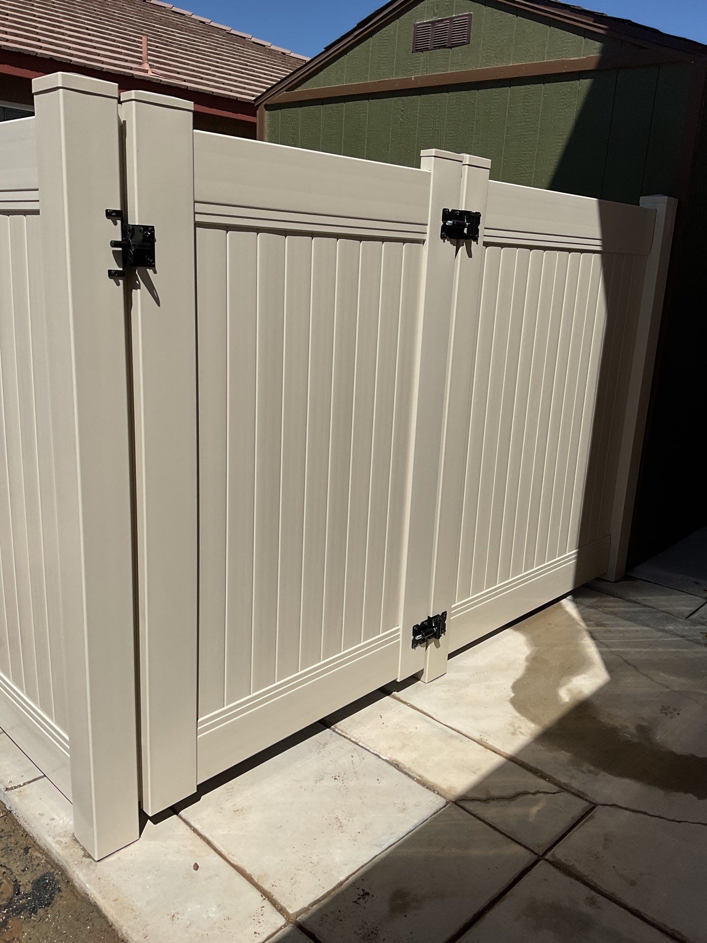 Fence Installation using Vinyl by Fence Guys Inc. 
