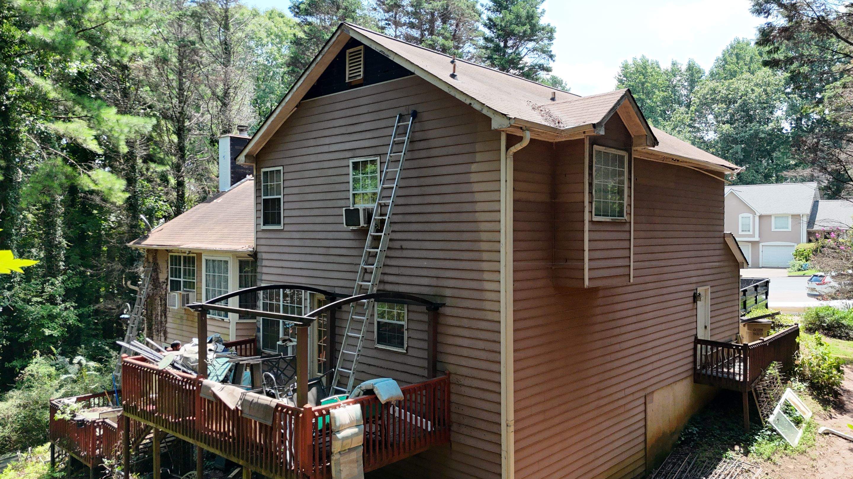 Woodstock, GA Partial Siding Replacement using James Hardie Lap Siding by Nelson Exteriors 