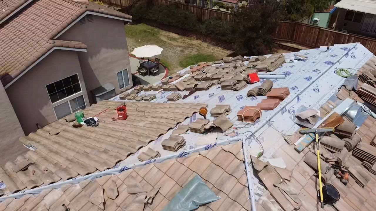 San Marcos Tile Roof Lift and Lay and Underlayment Replacement by Zenith Roofing Services