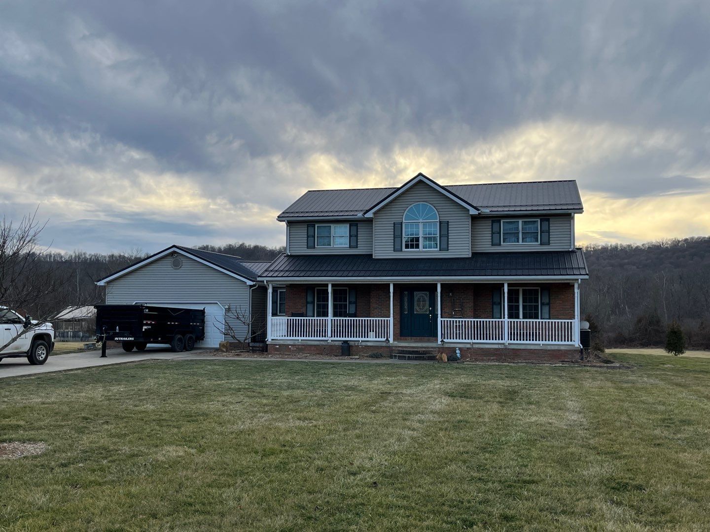 Residential Roofing Installation using Performance Panel Metal - Frost Black by RoofX 