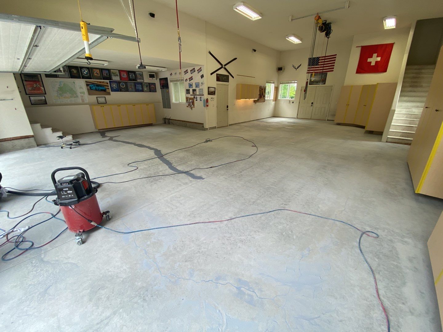 Garage Transformation using Domino by Croc Coatings, LLC