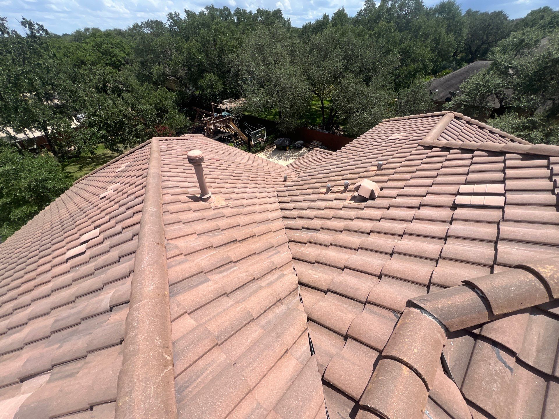 Tile Roof Wash Project in Garden Ridge by Bright Choice