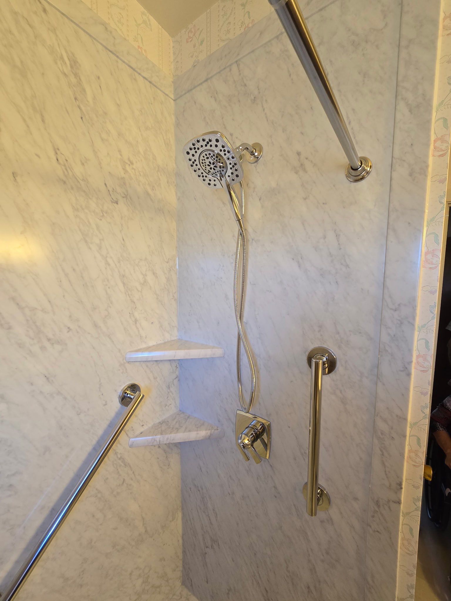 Tub to walk in shower in Fredericksburg by Lane Lauritsen - The Hill Country, Texas
